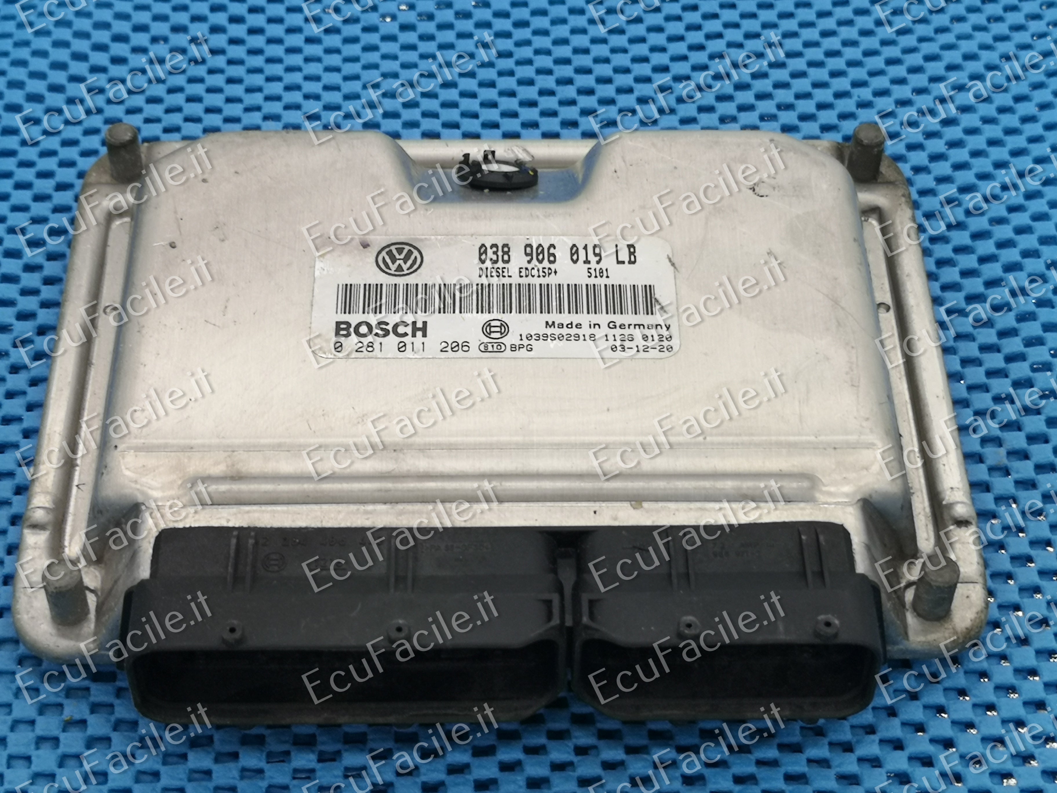 ECU VW POLO 1.9 EDC15P+ 0281011206 038906019LB