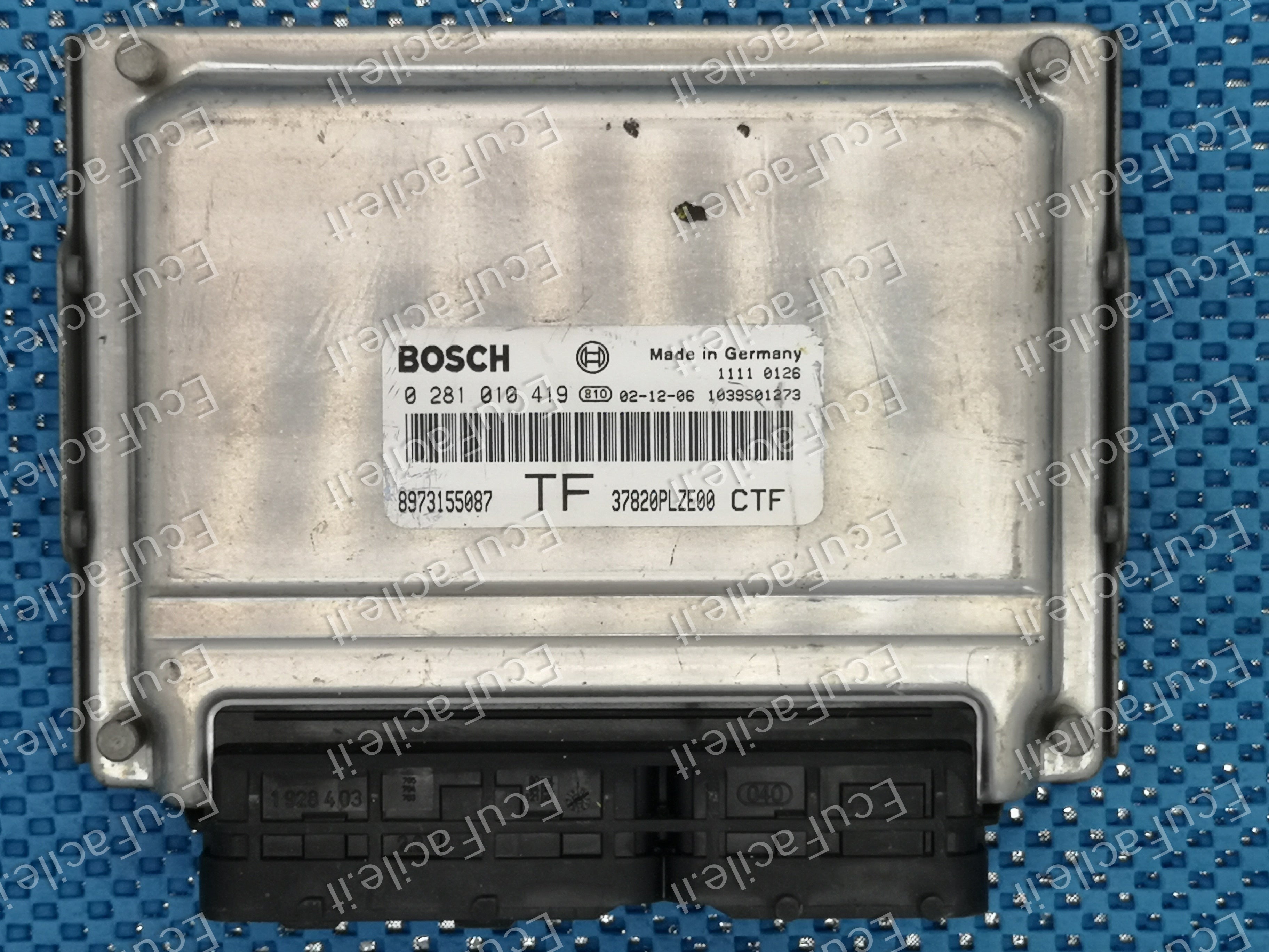 Ecu centralina motore civic 1.7 cdti edc15 0281010419 8973155087