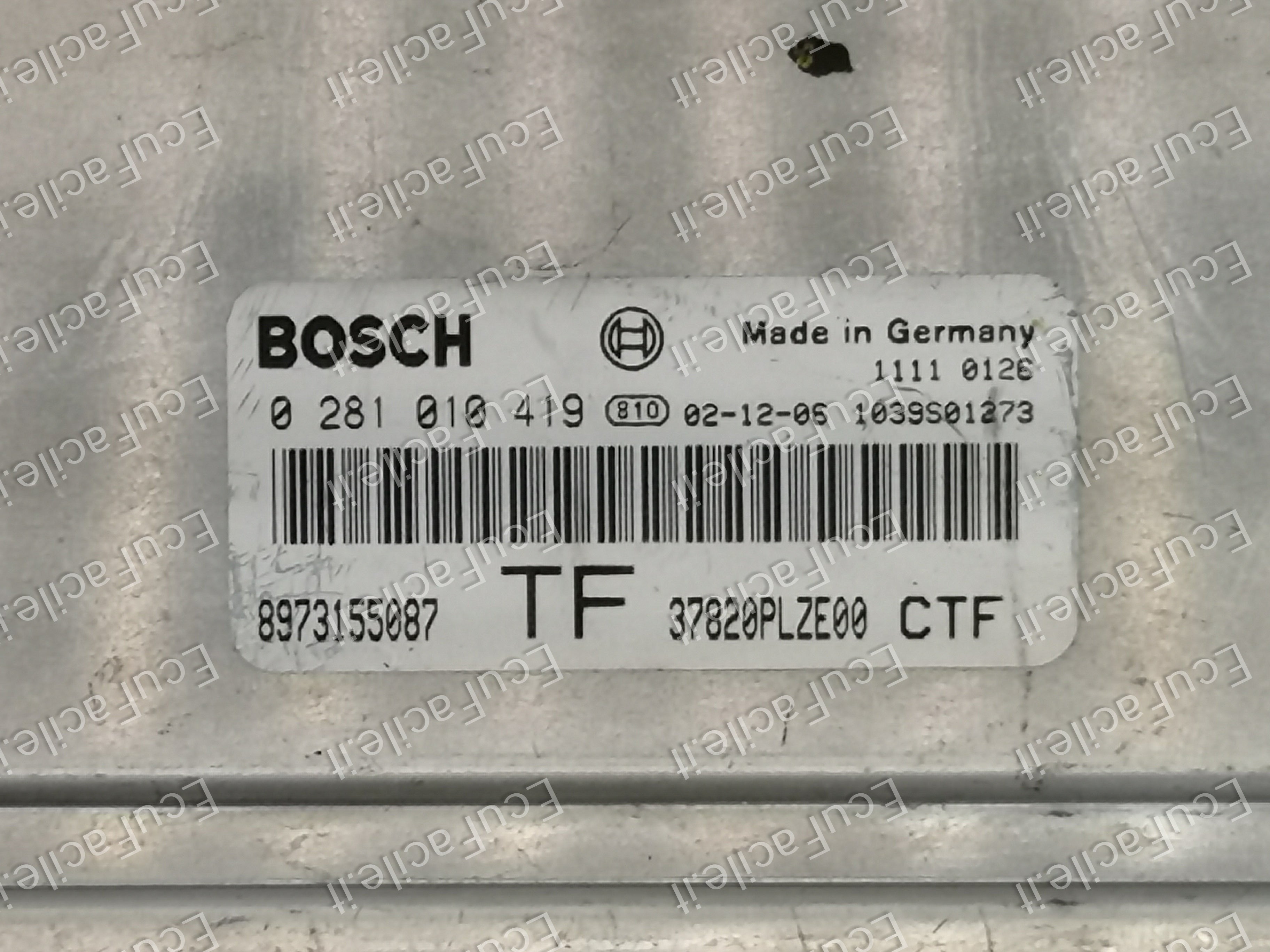 Ecu centralina motore civic 1.7 cdti edc15 0281010419 8973155087