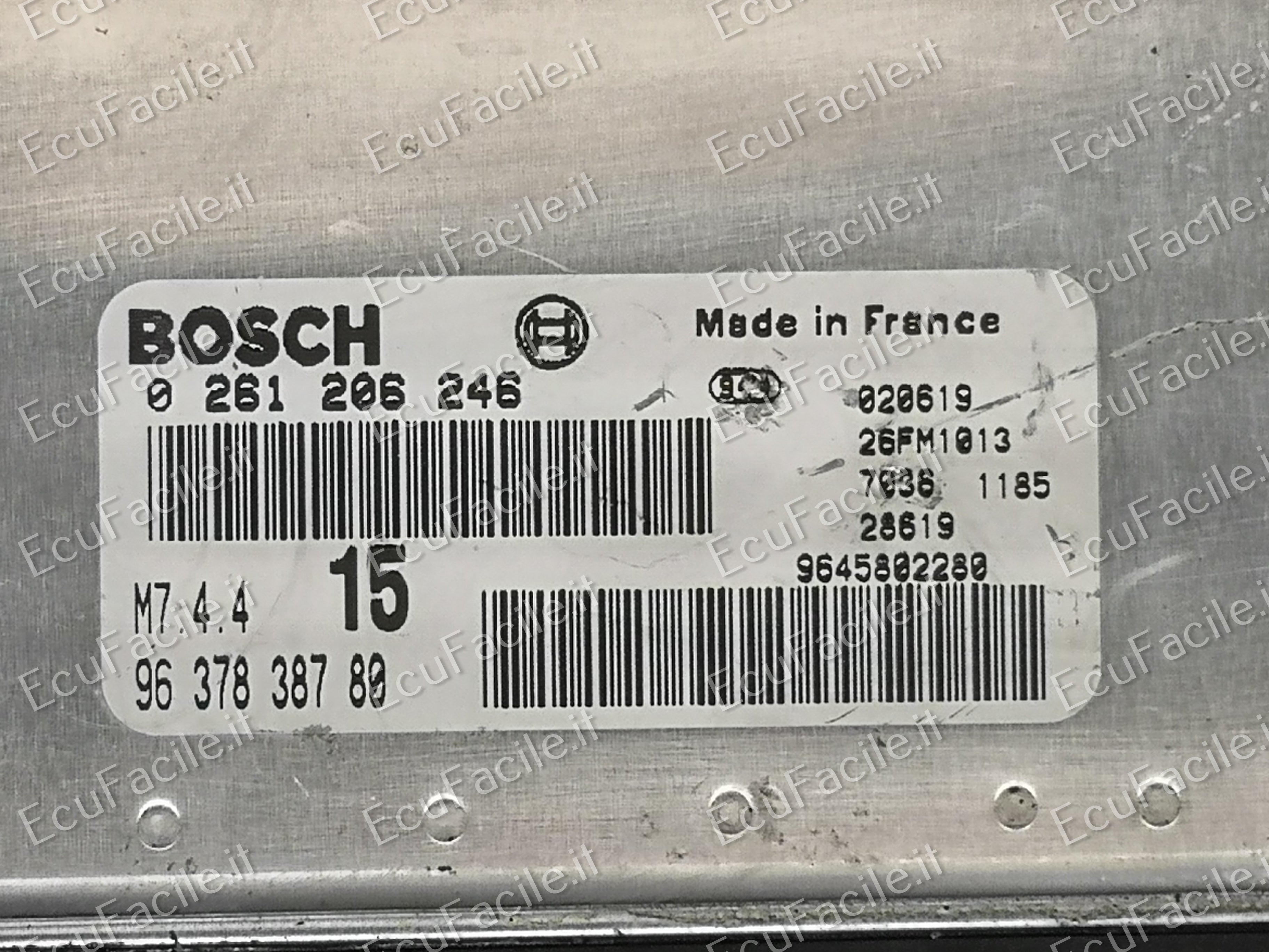 ECU CITROEN SAXO PEUGEOT 106 1.1 BOSCH 0261206246 9637838780