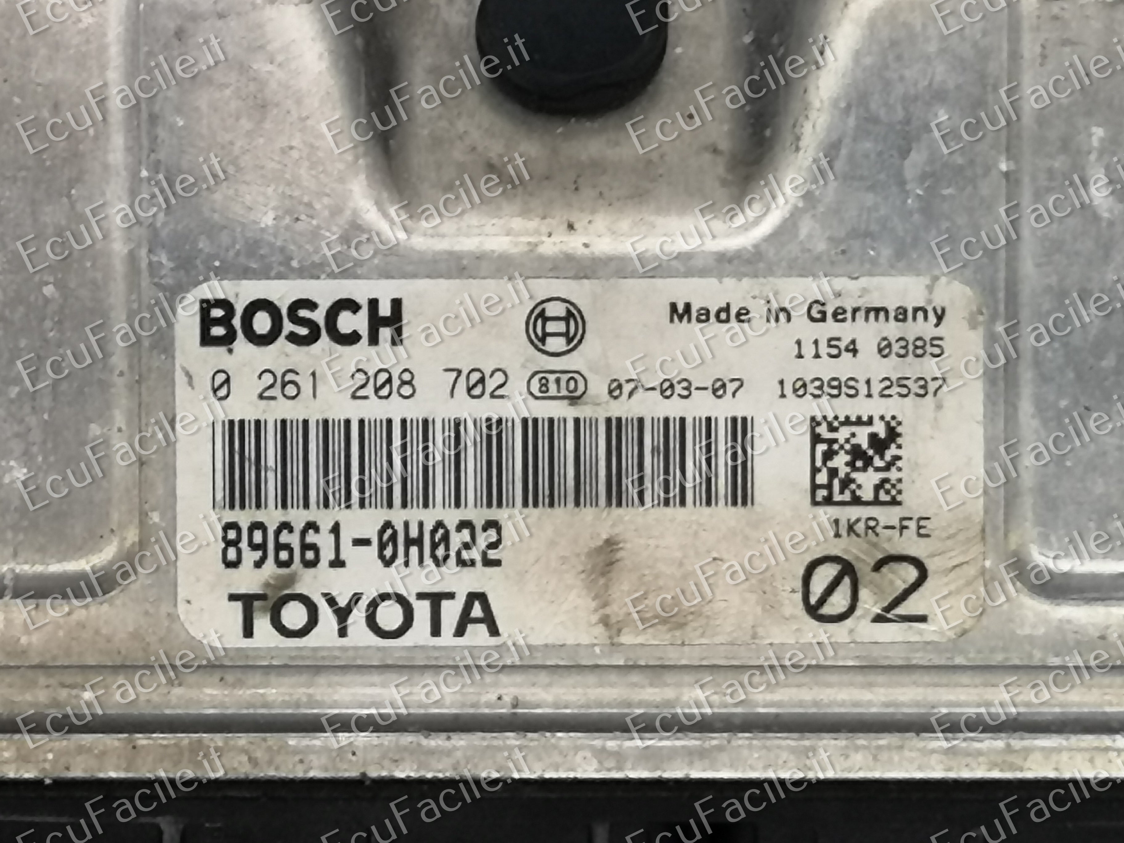 ECU TOYOTA AYGO C2 1.0 2007 BOSCH 0261208702 89661-0H023 M7.9.5