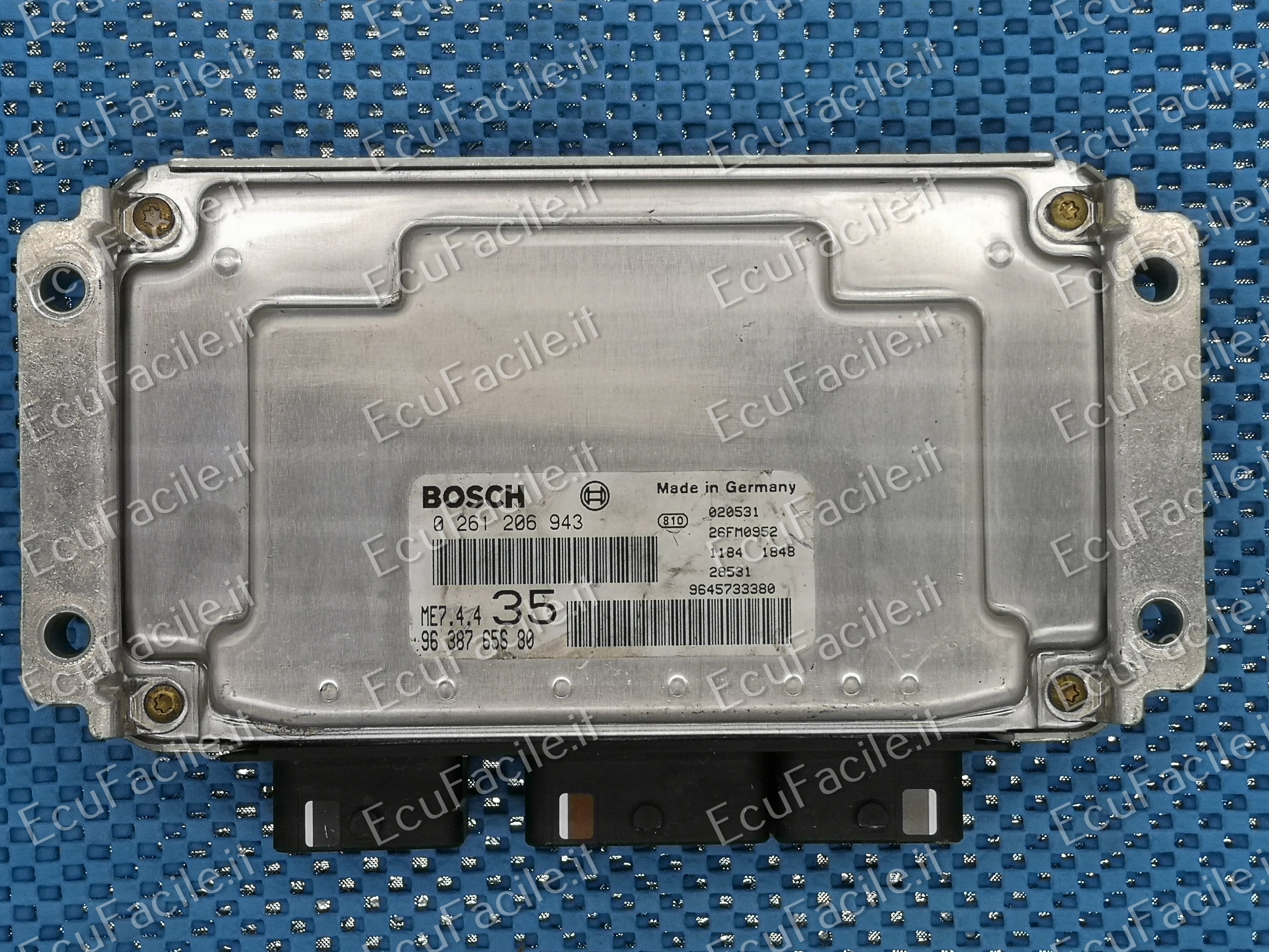 Ecu PEUGEOT 307 1.6 16V BOSCH 0261206943 9650346180 9638765680
