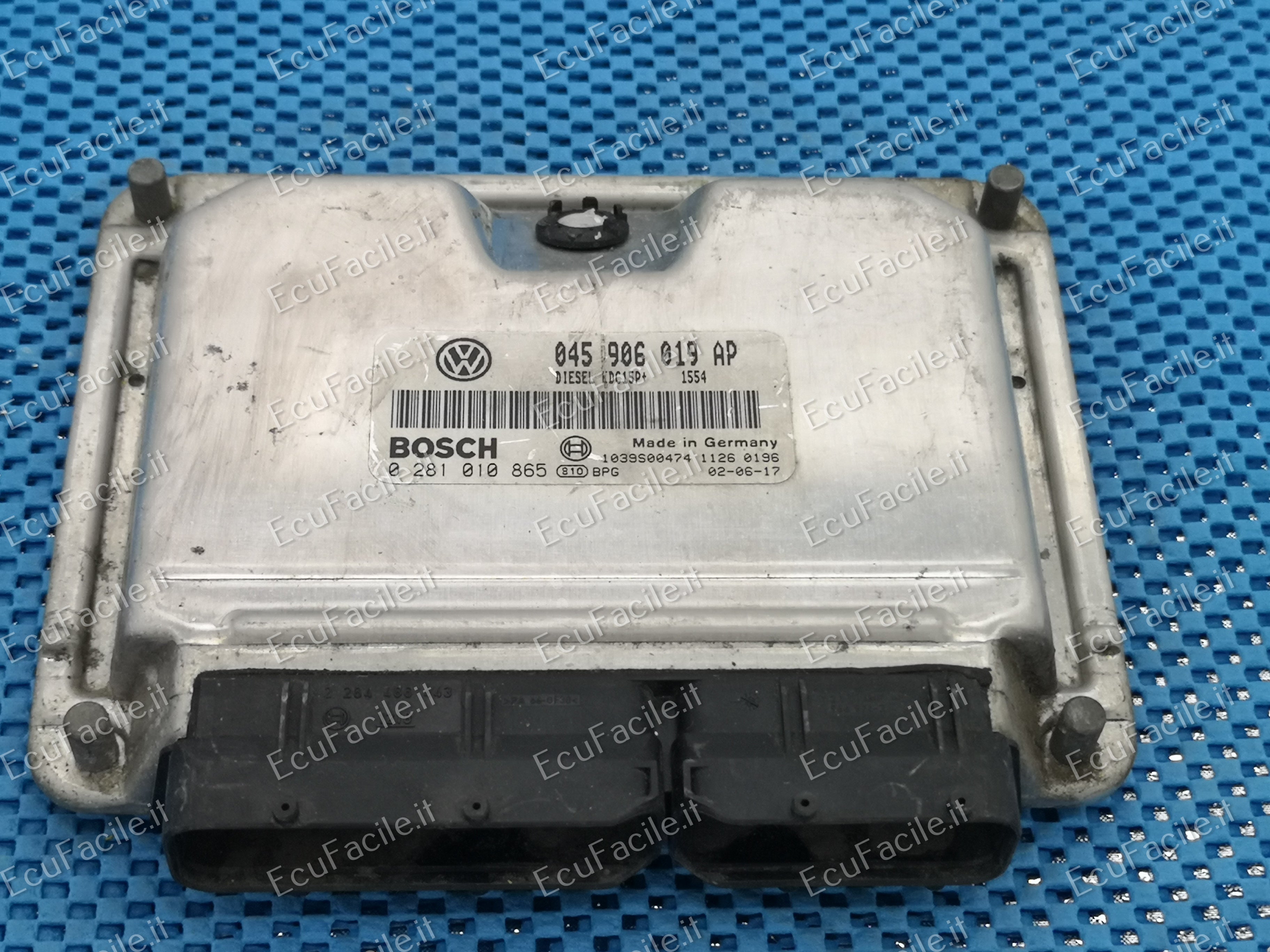 ECU VW POLO 1.4 TDI 045906019AP BOSCH 0281010865 EDC15P+