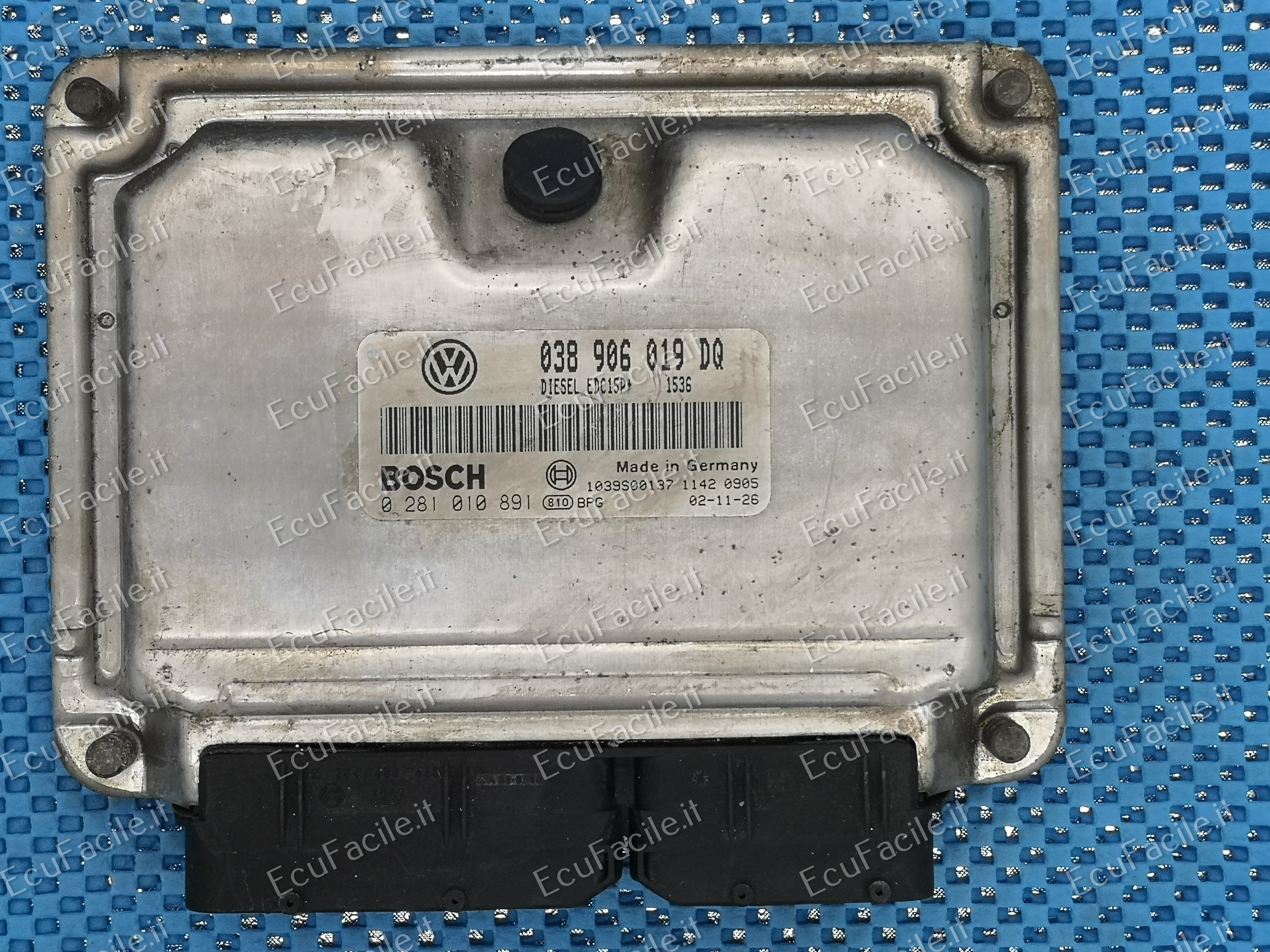 ECU SEAT IBIZA 1.4 16v 0281010891 038906019DQ EDC 15P+ 22.3.2