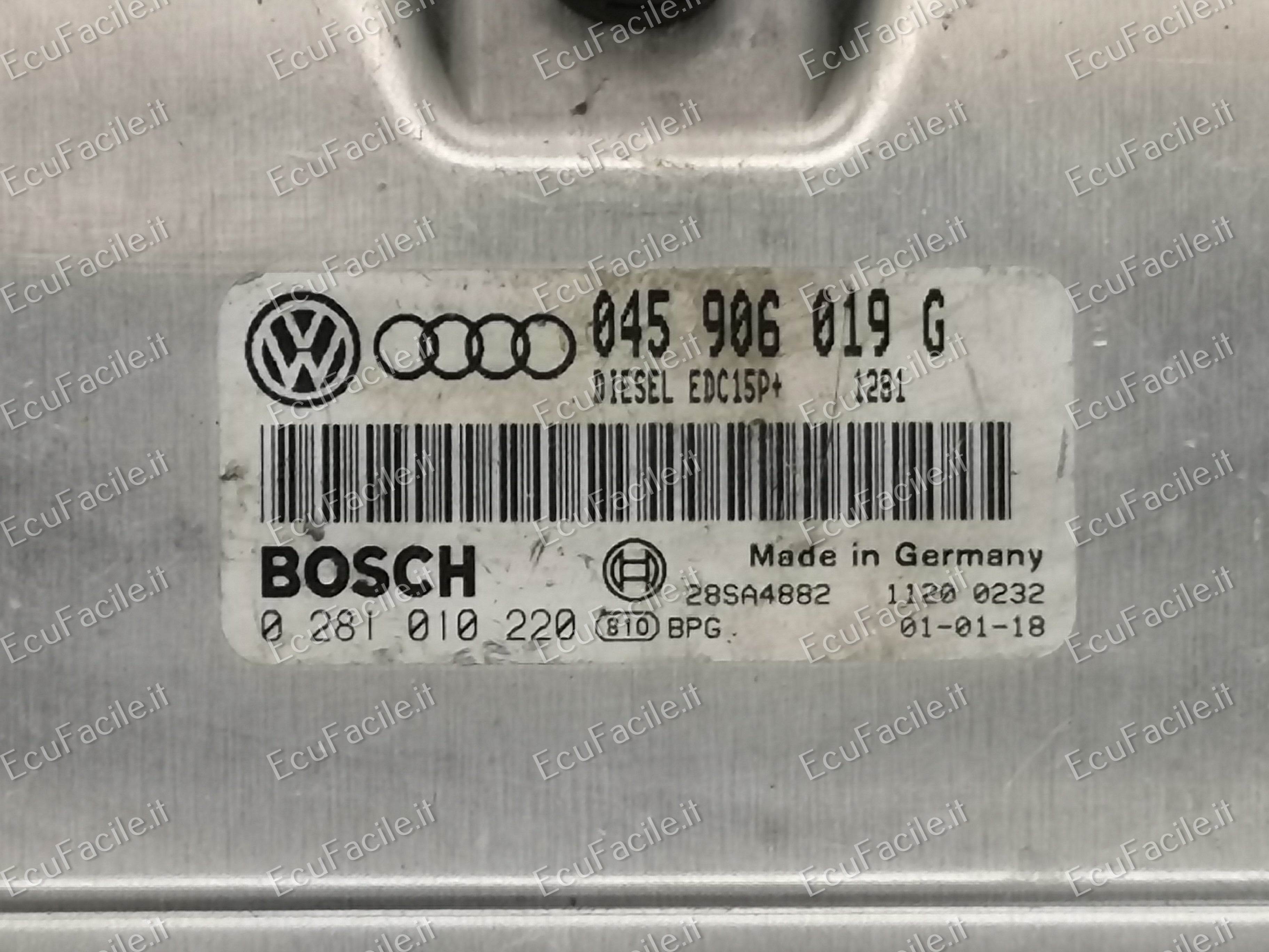 Ecu centralina vw audi a2 1.4 tdi bosch 0281010220 045906019g
