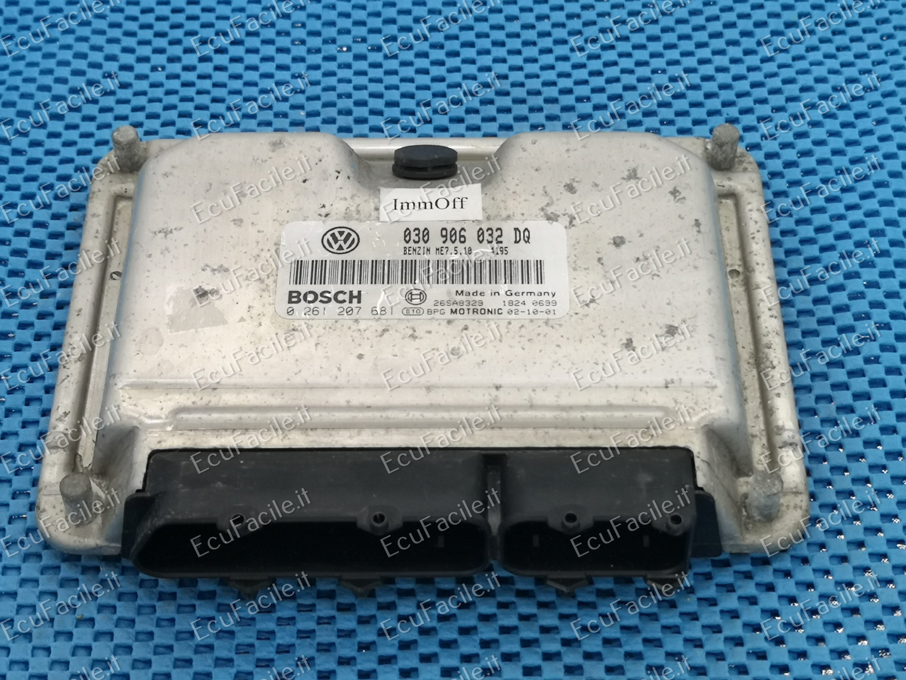 ECU VW VOLKSWAGEN LUPO 1.4 0261207681 030906032DQ, ME7.5.10