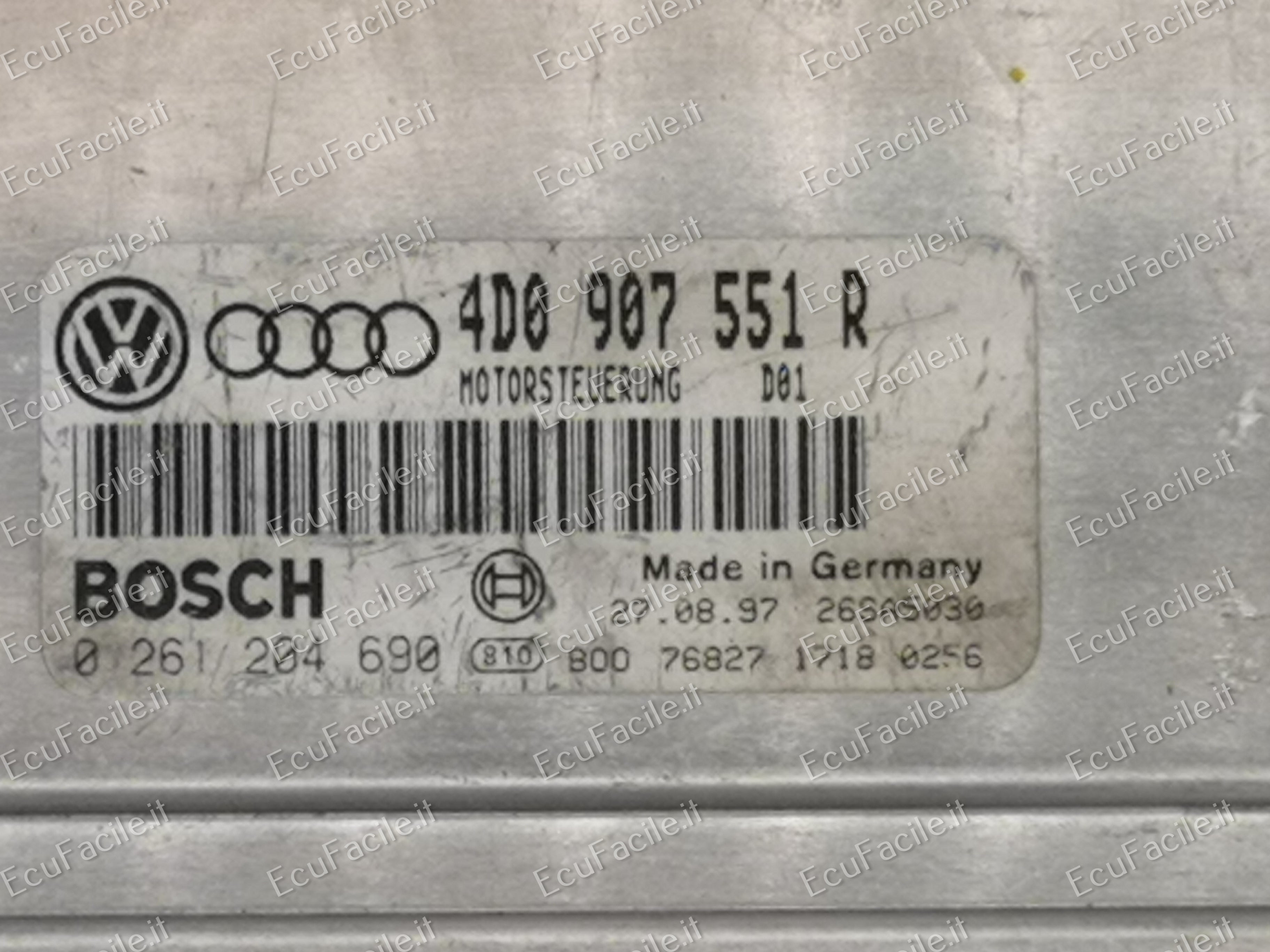 ECU AUDI A6 VW Passat 2.8 4D0907551R 0261204690 M3.8.2 M 3.8.2