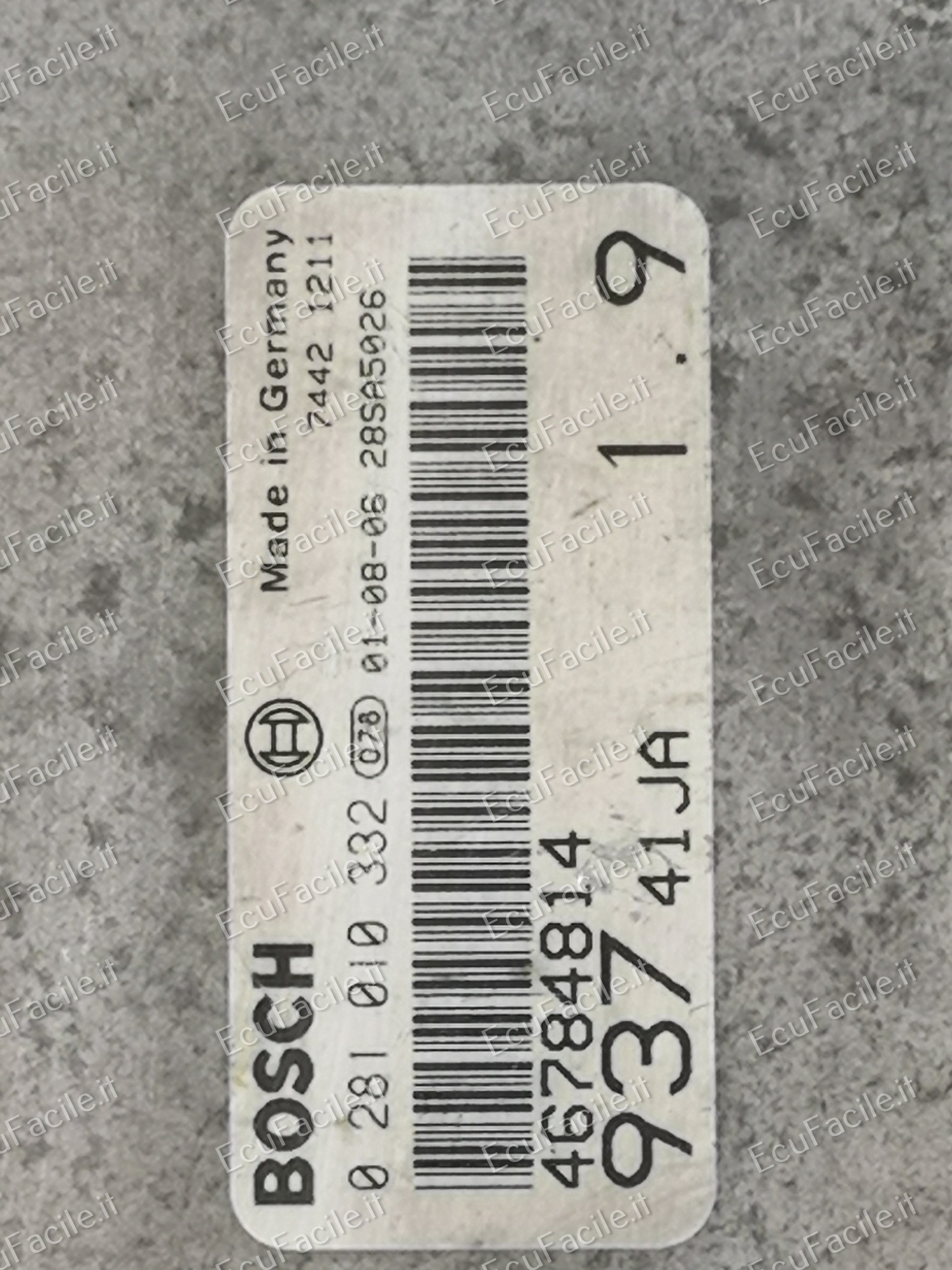 ECU ALFA ROMEO 147 1.9 JTD BOSCH 0281010332 28SA5661 PRONTA  EDC 15C7-2.3