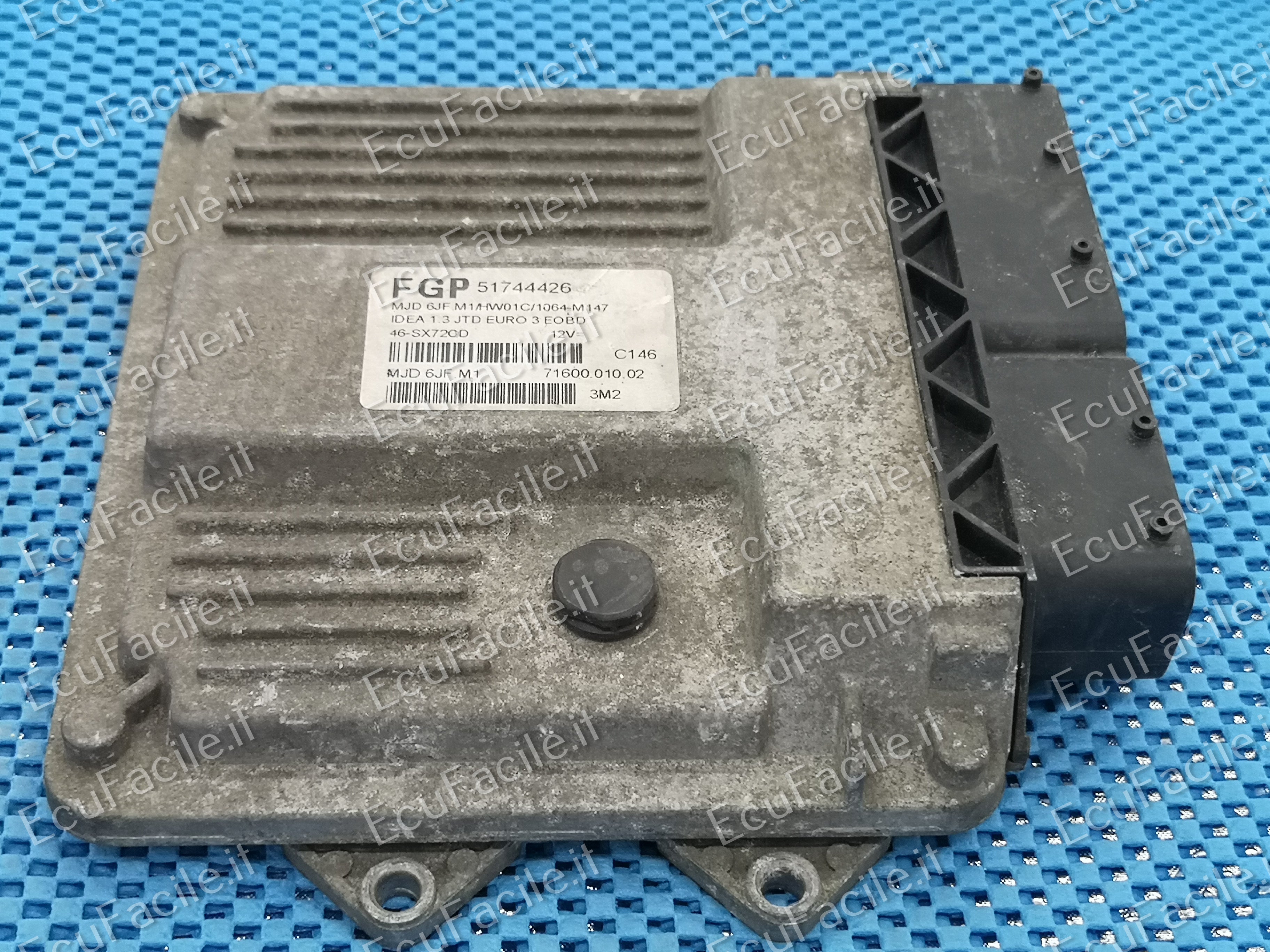 FIAT IDEA 1.3 JTD ECU FGP 51744426 MJD 6JF.M1 HW01C
