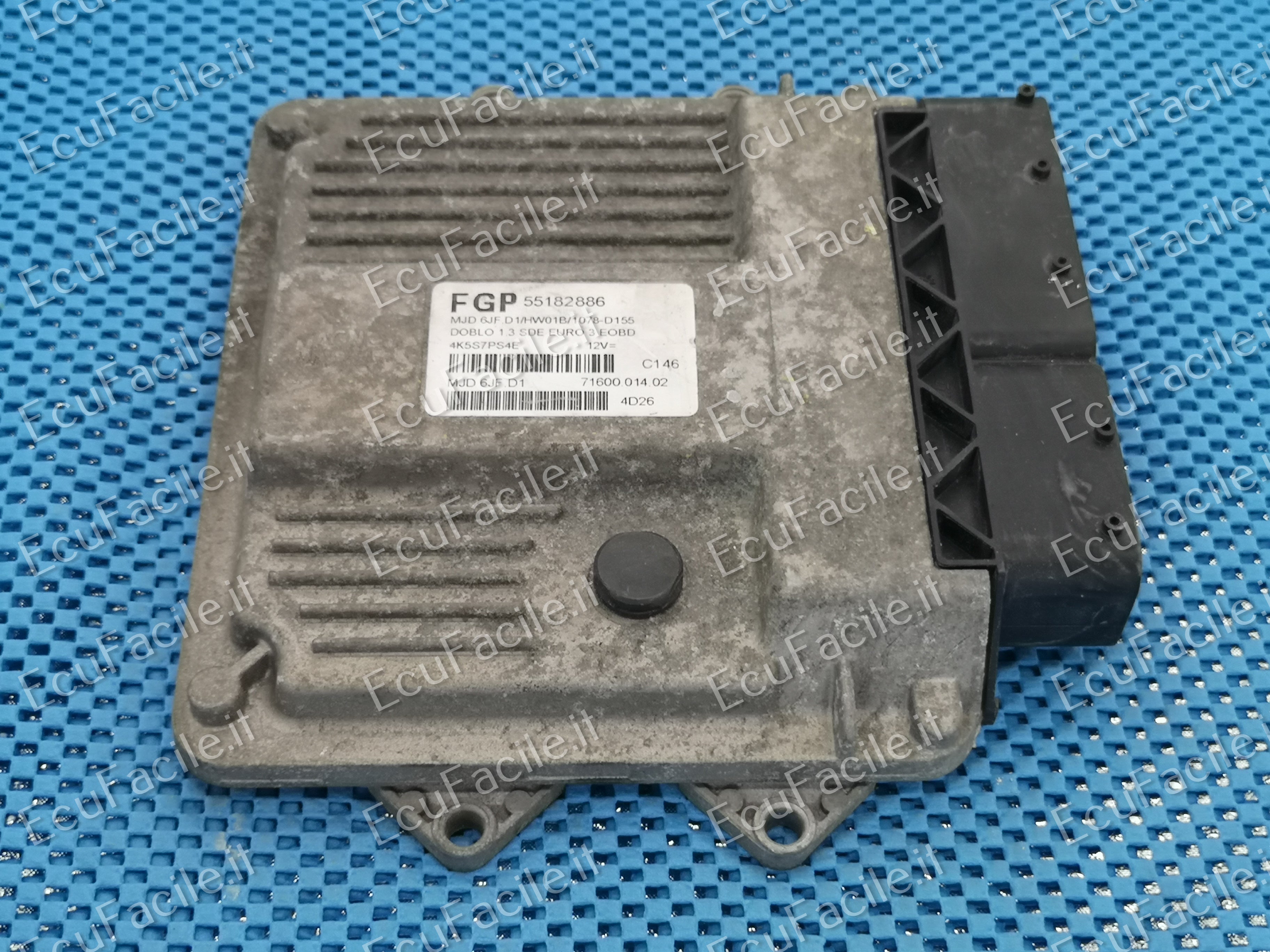 Ecu fiat doblo 2004 1.3 55182886 MJD 6JF.D1 HW01B