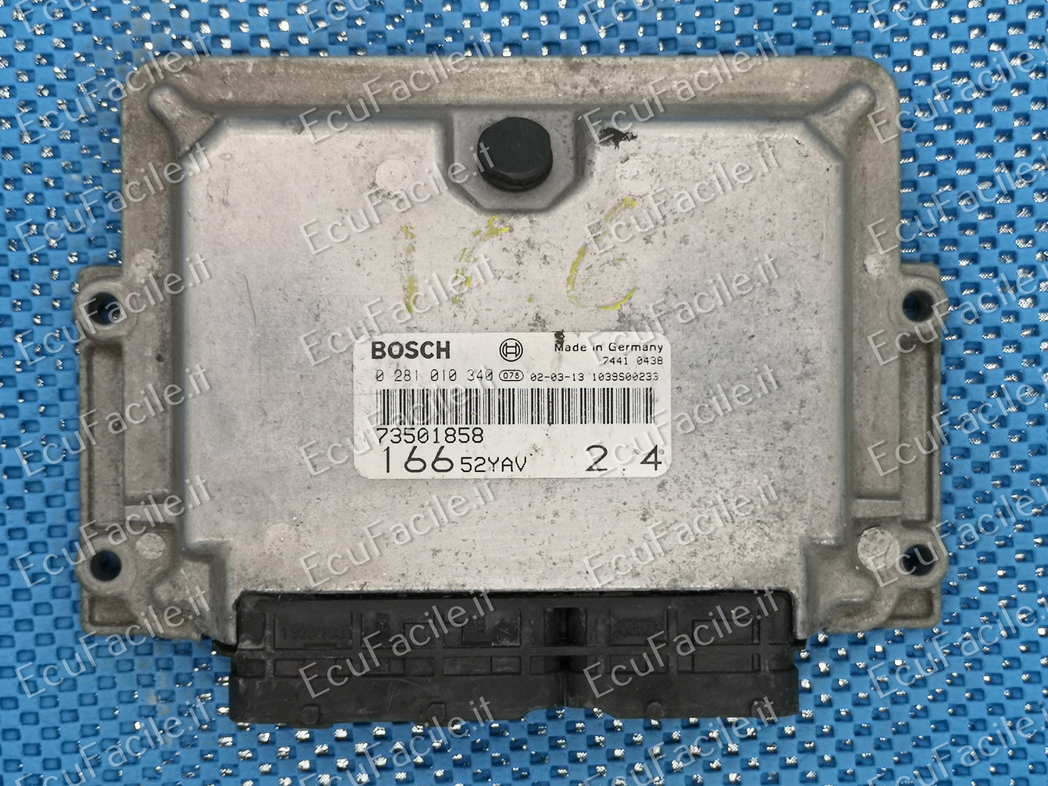Ecu centralina motore fiat alfa romeo 0281010340 73501858