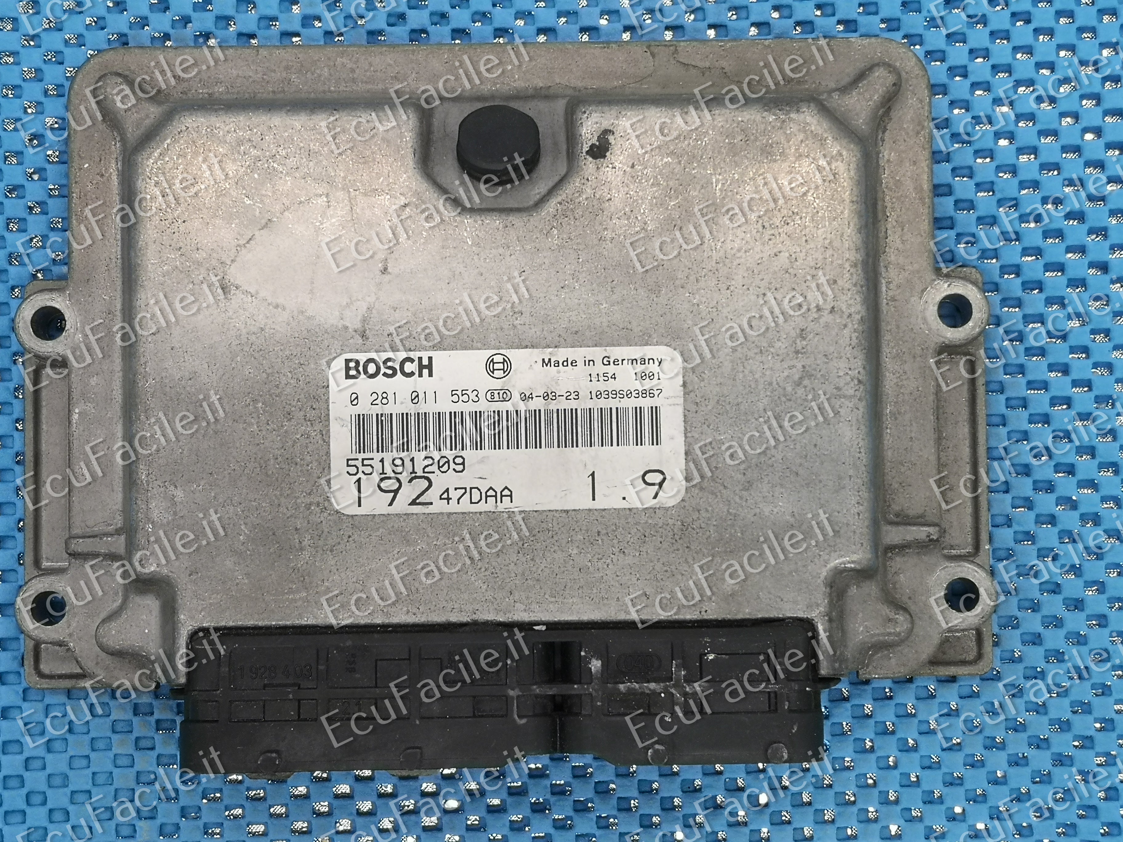 ECU Fiat Stilo cc 1.9 JTD BOSCH 0281011553 55198058 19247EAA EDC15C7-2.3