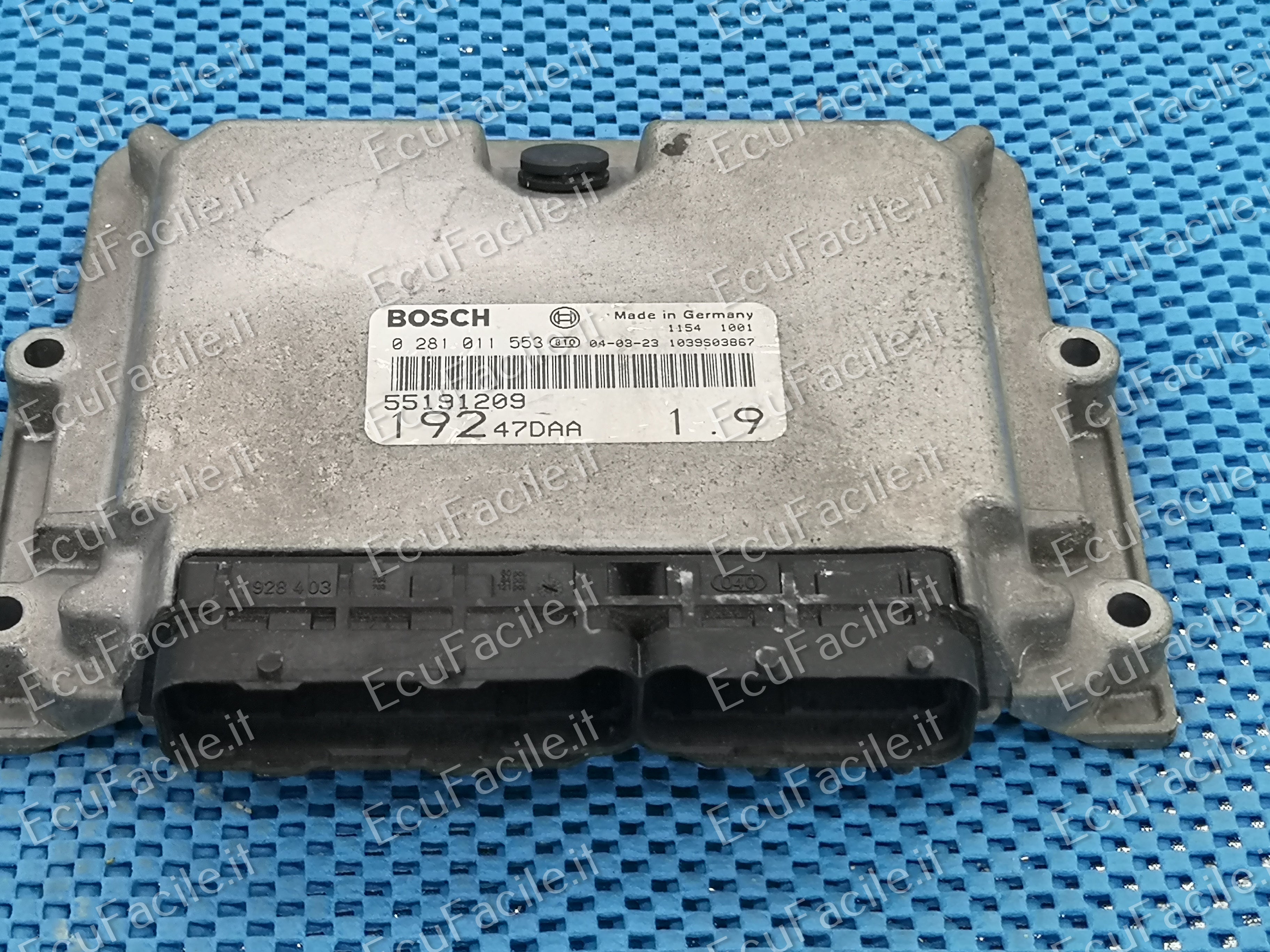 ECU Fiat Stilo cc 1.9 JTD BOSCH 0281011553 55198058 19247EAA EDC15C7-2.3