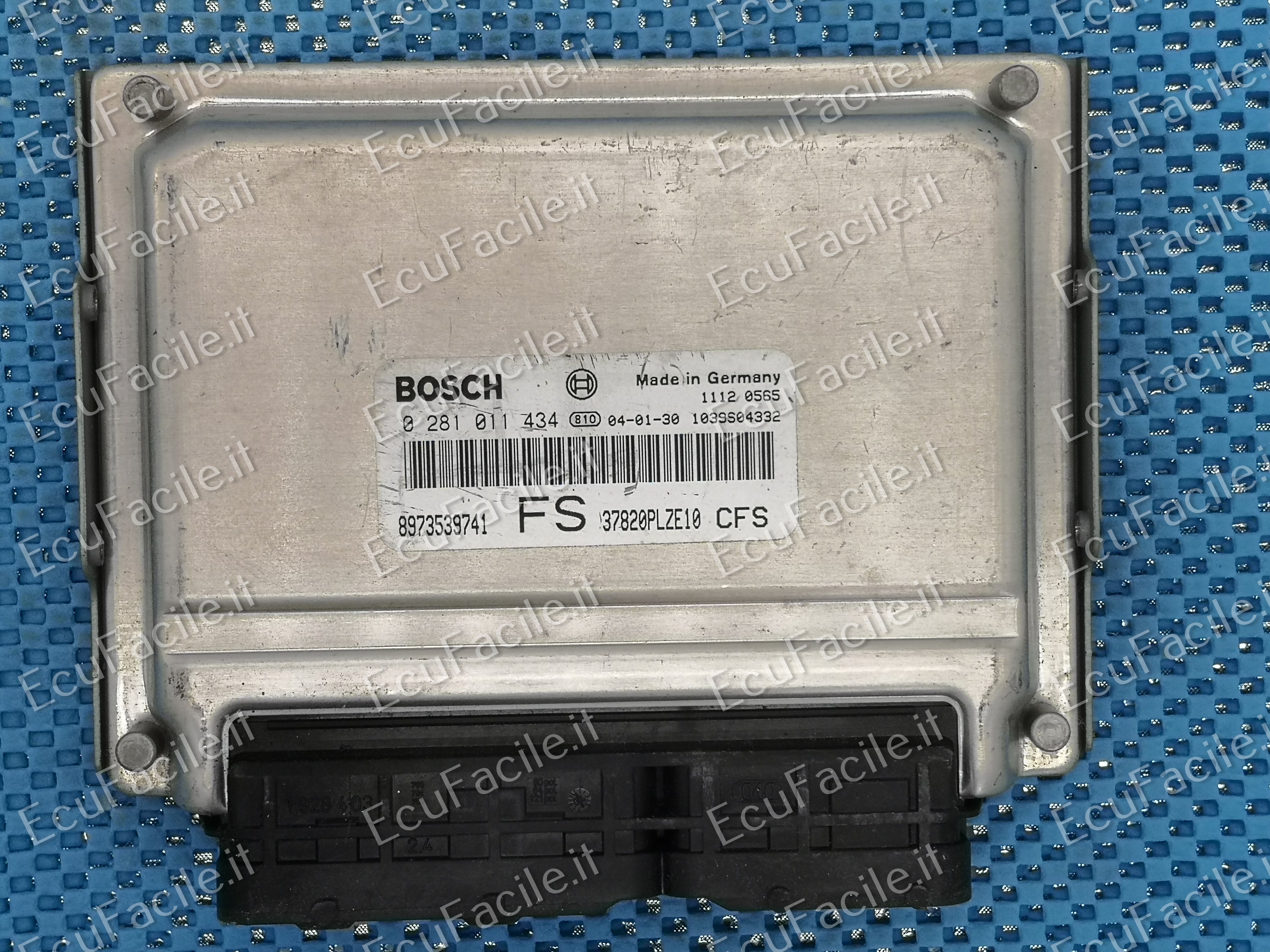 ECU HONDA CIVIC 1.7 CDTI BOSCH 0281011434 8973539742