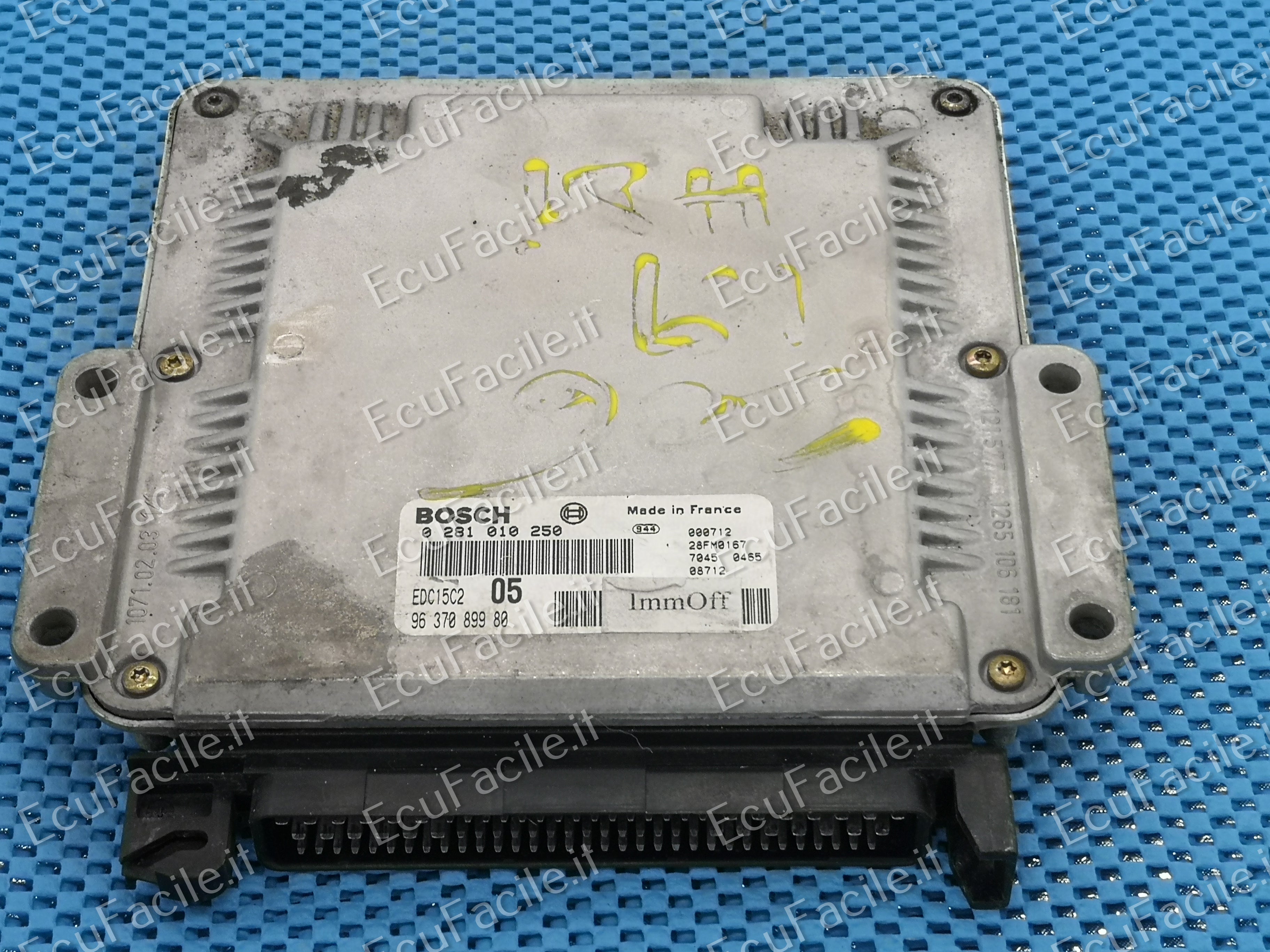 ECU PEUGEOT 206 2.0 HDI BOSCH 0281010250 9637089980 EDC15C2 05