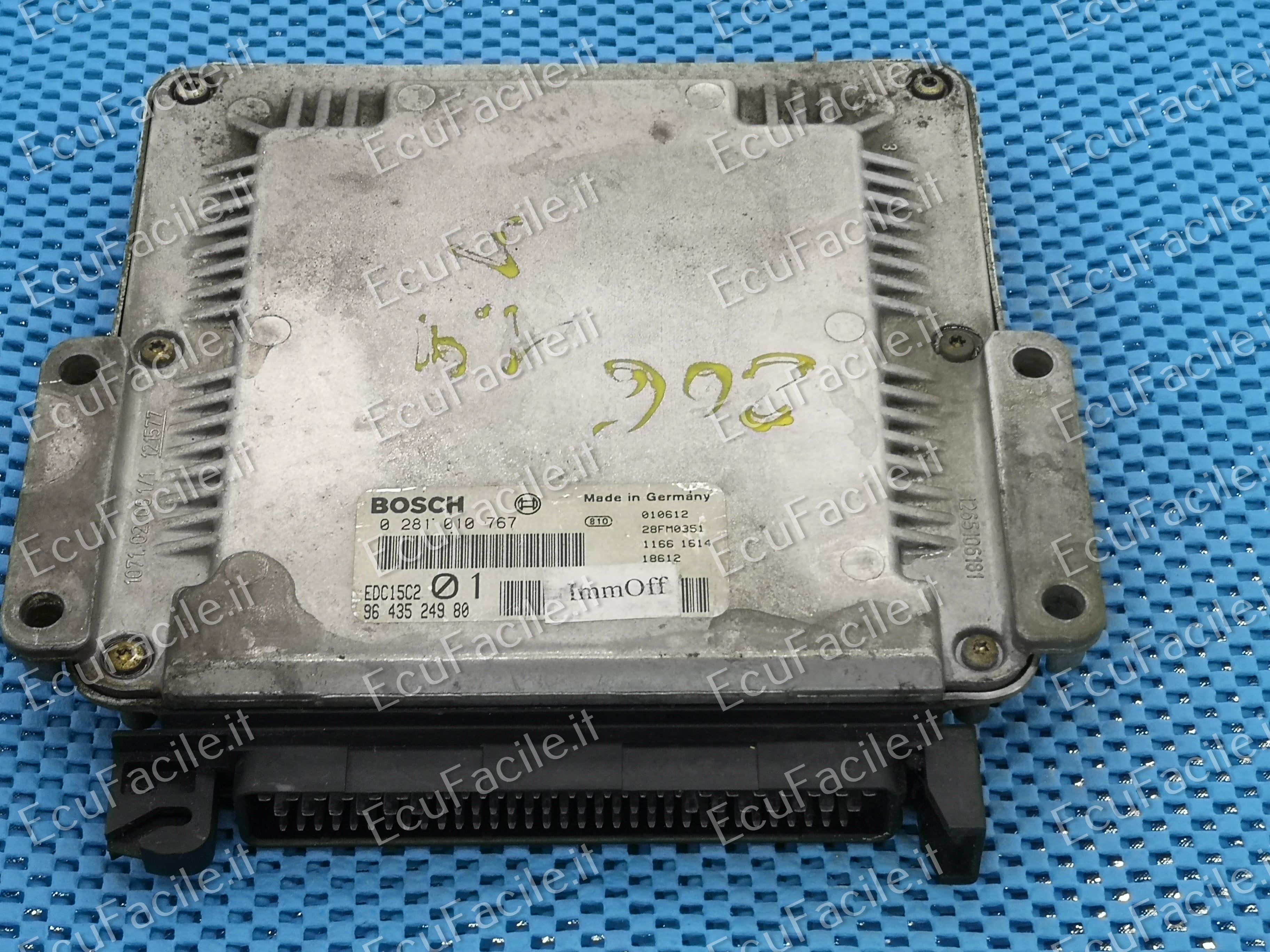 CU PEUGEOT 206 2.0 HDI 0281010767 9643524980 EDC15C2