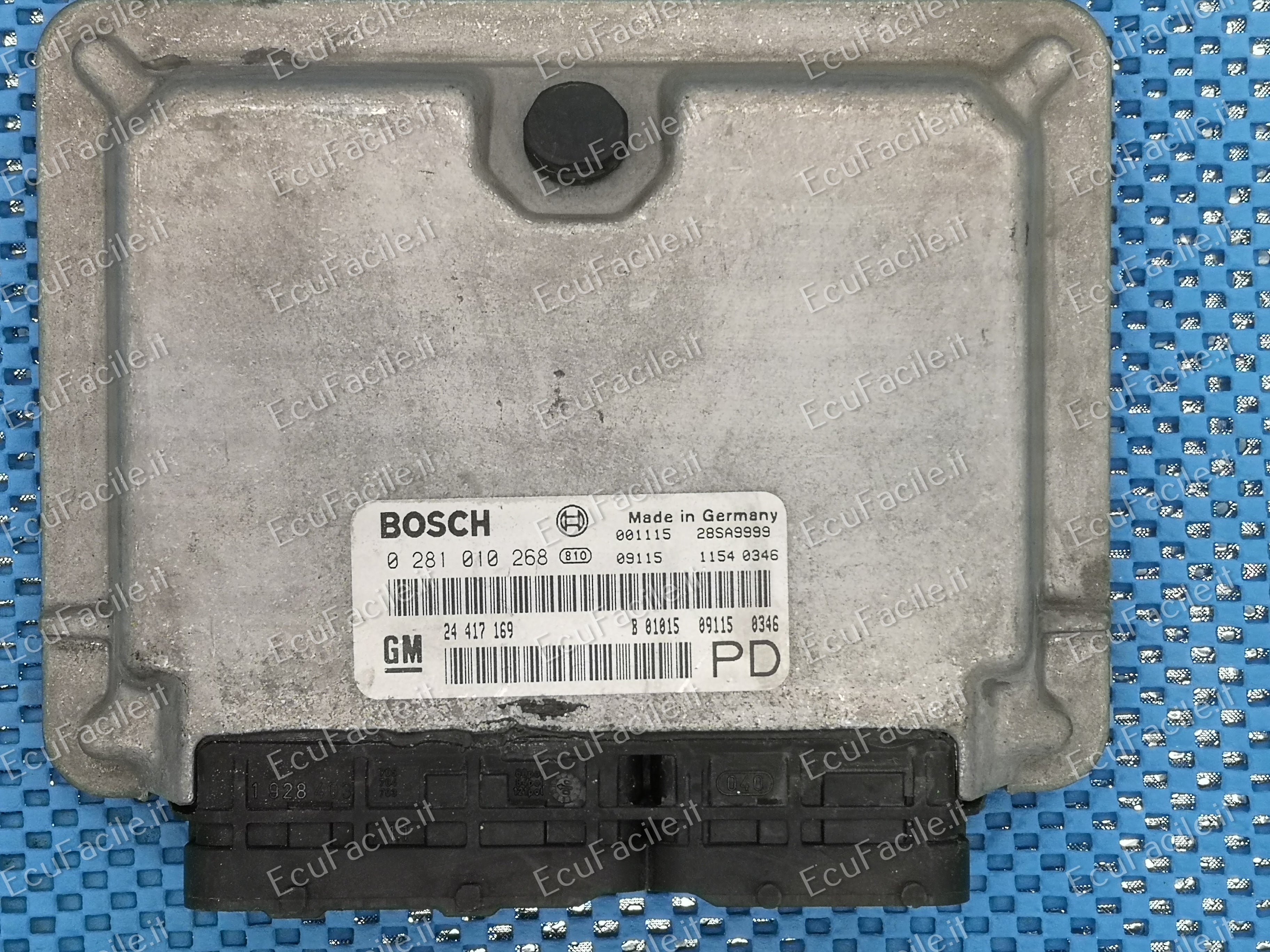 ECU 0281010268 GM 24417169 EDC15M1 7.8 OPEL ZAFIRA 2.0 DTI