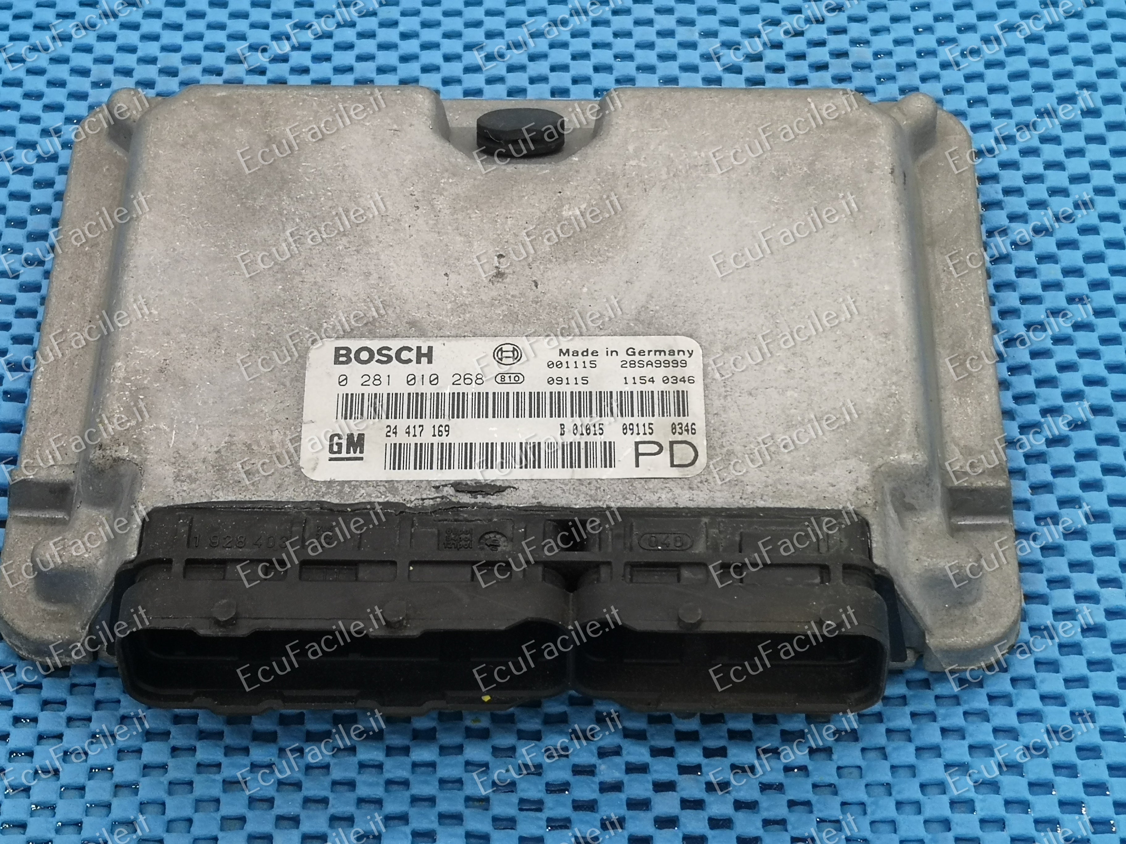 ECU 0281010268 GM 24417169 EDC15M1 7.8 OPEL ZAFIRA 2.0 DTI