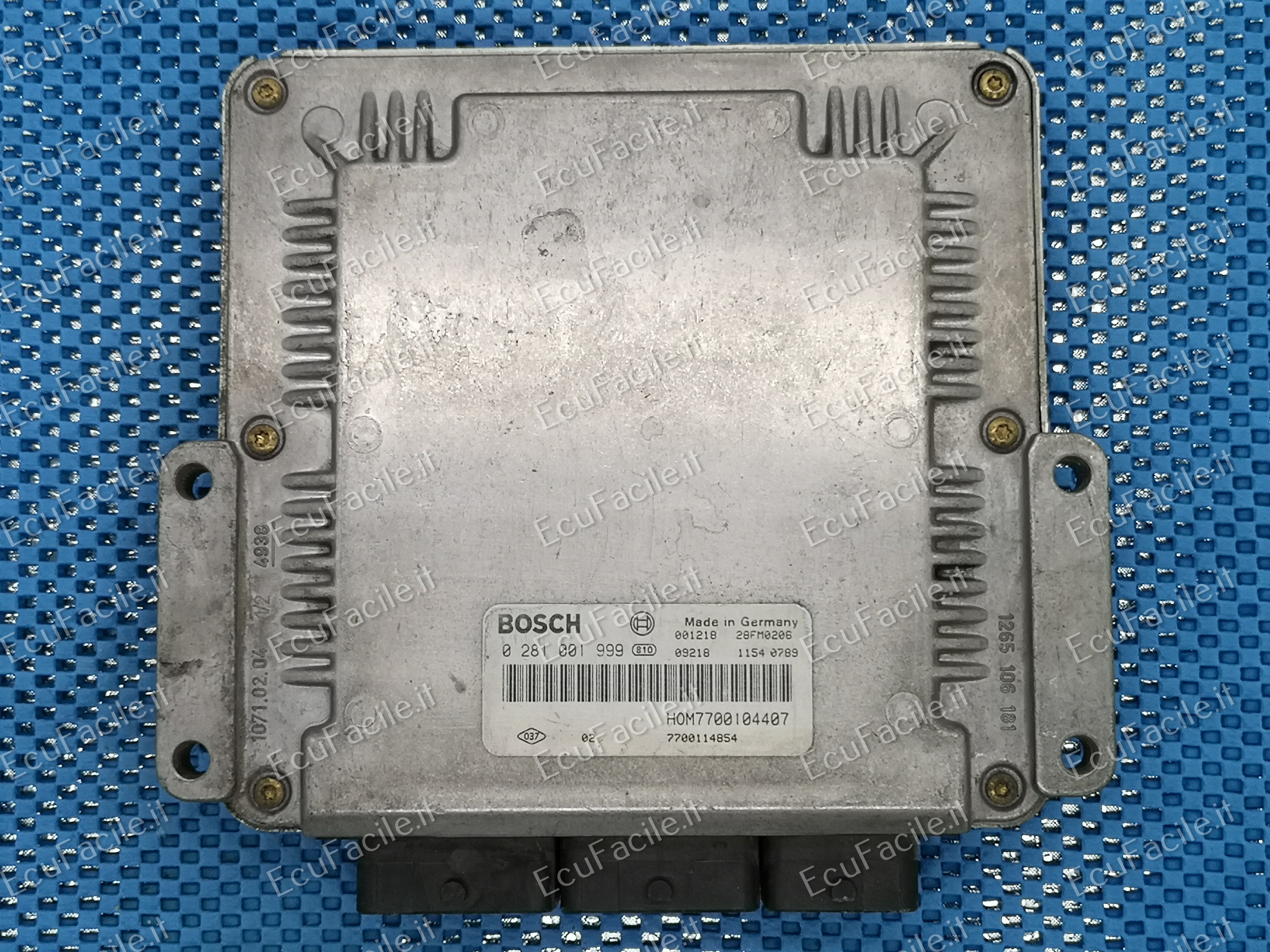ECU RENAULT ESPACE 2.2 0281001999 HOM7700104407 7700114854