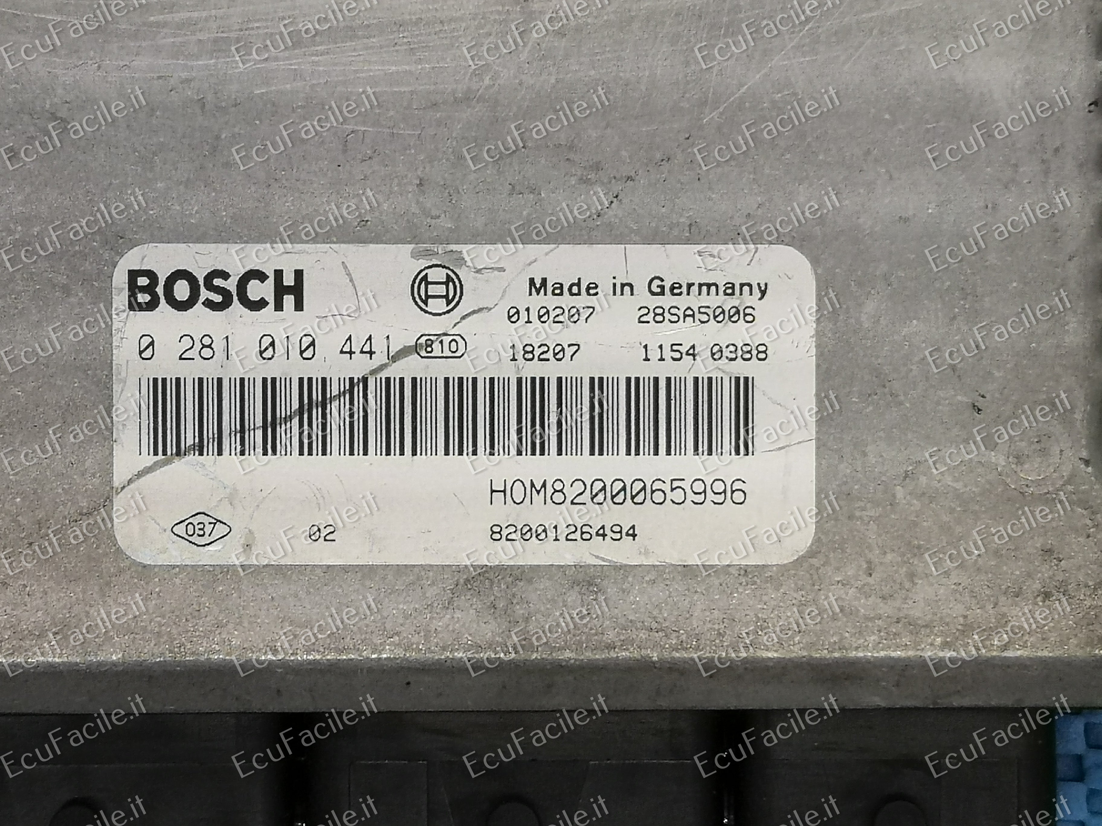 ECU VOLVO V40 S40 1.9 0281010441 HOM8200065996 EDC15C3