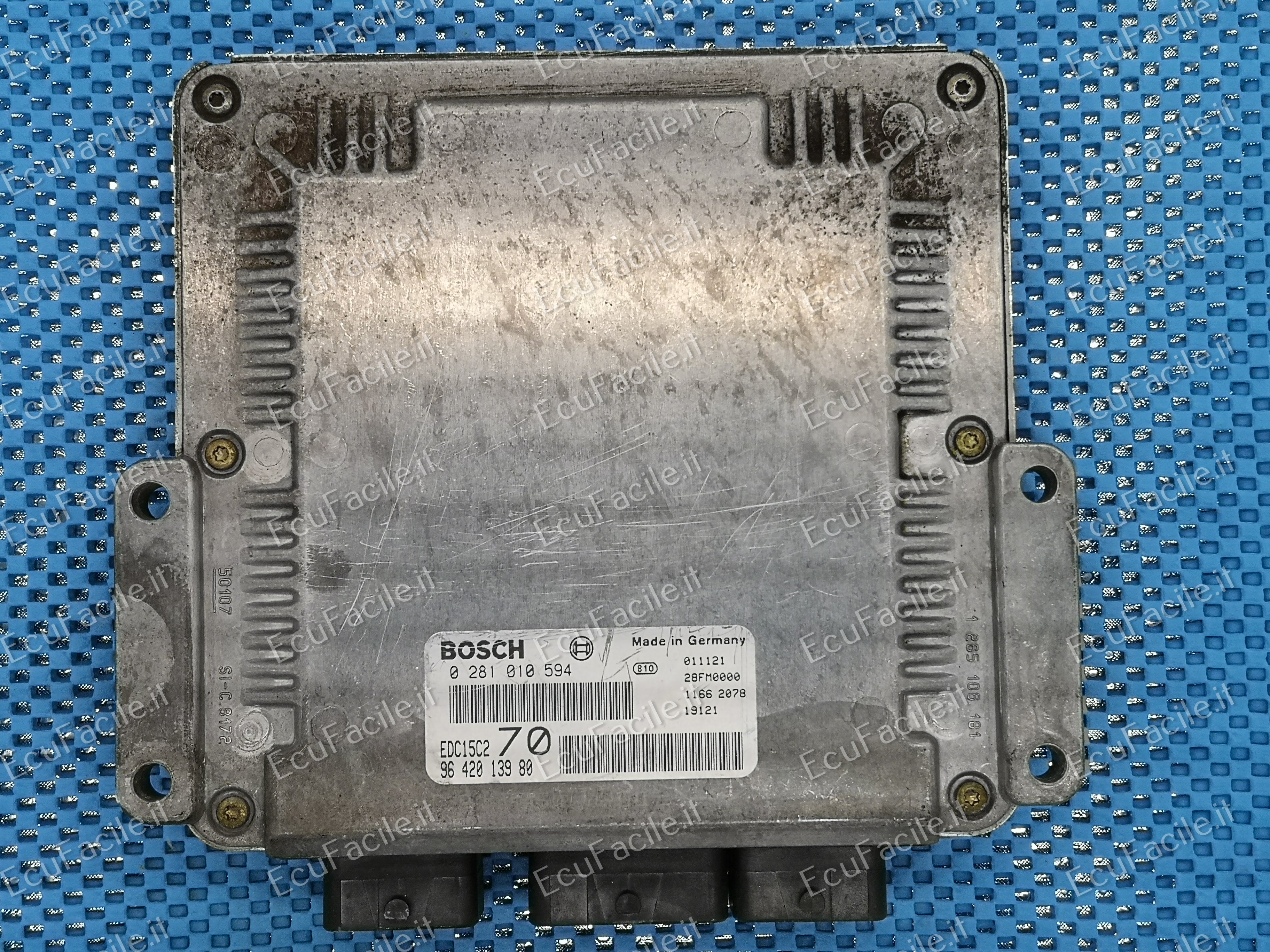 ECU PEUGEOT 206 2.0 HDI BOSCH 0281010594 9642013980 EDC15C2 70