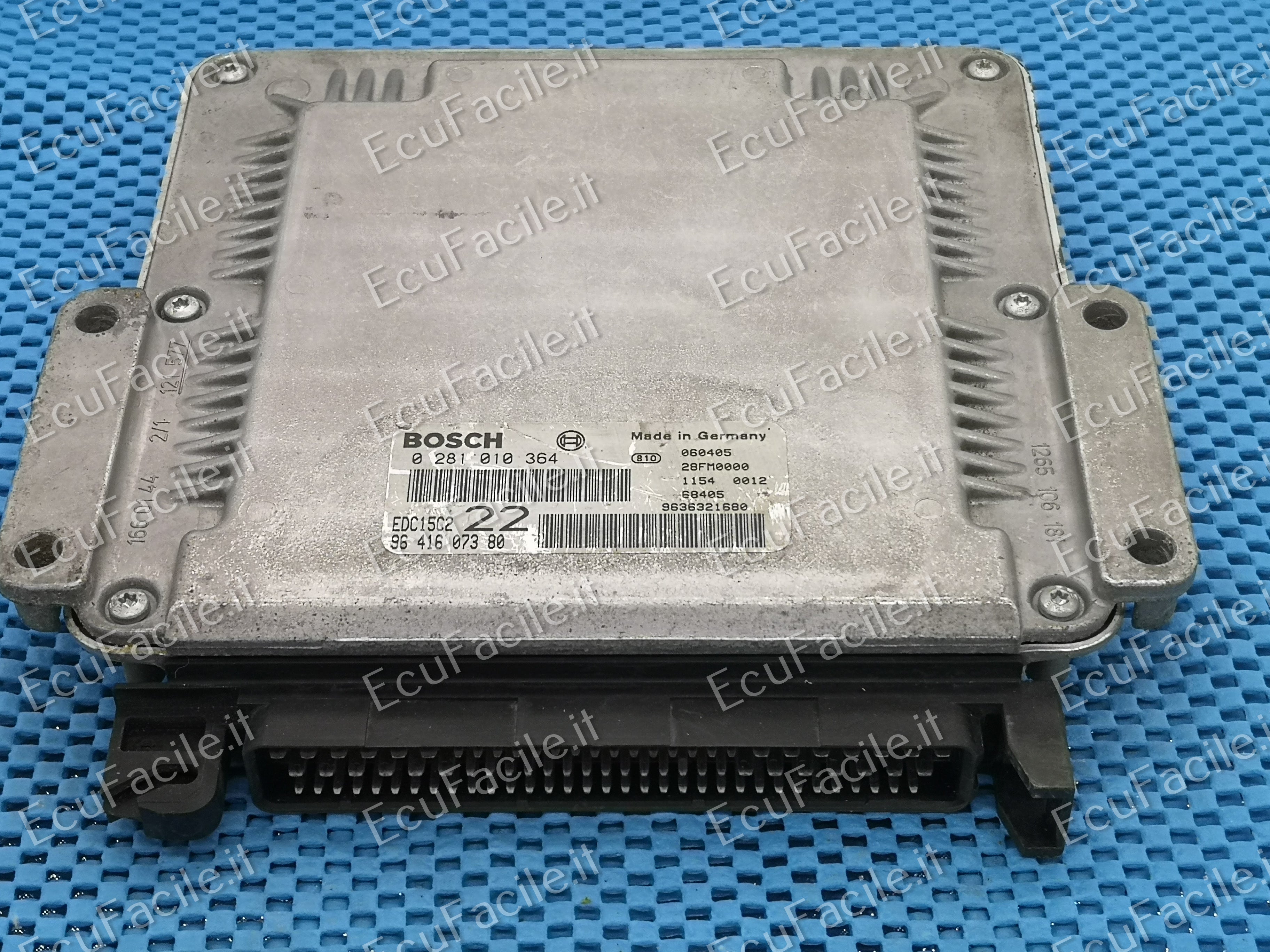 ECU CITROEN PEUGEOT 2.0 HDI BOSCH 0281010364 9641607380 EDC15C2