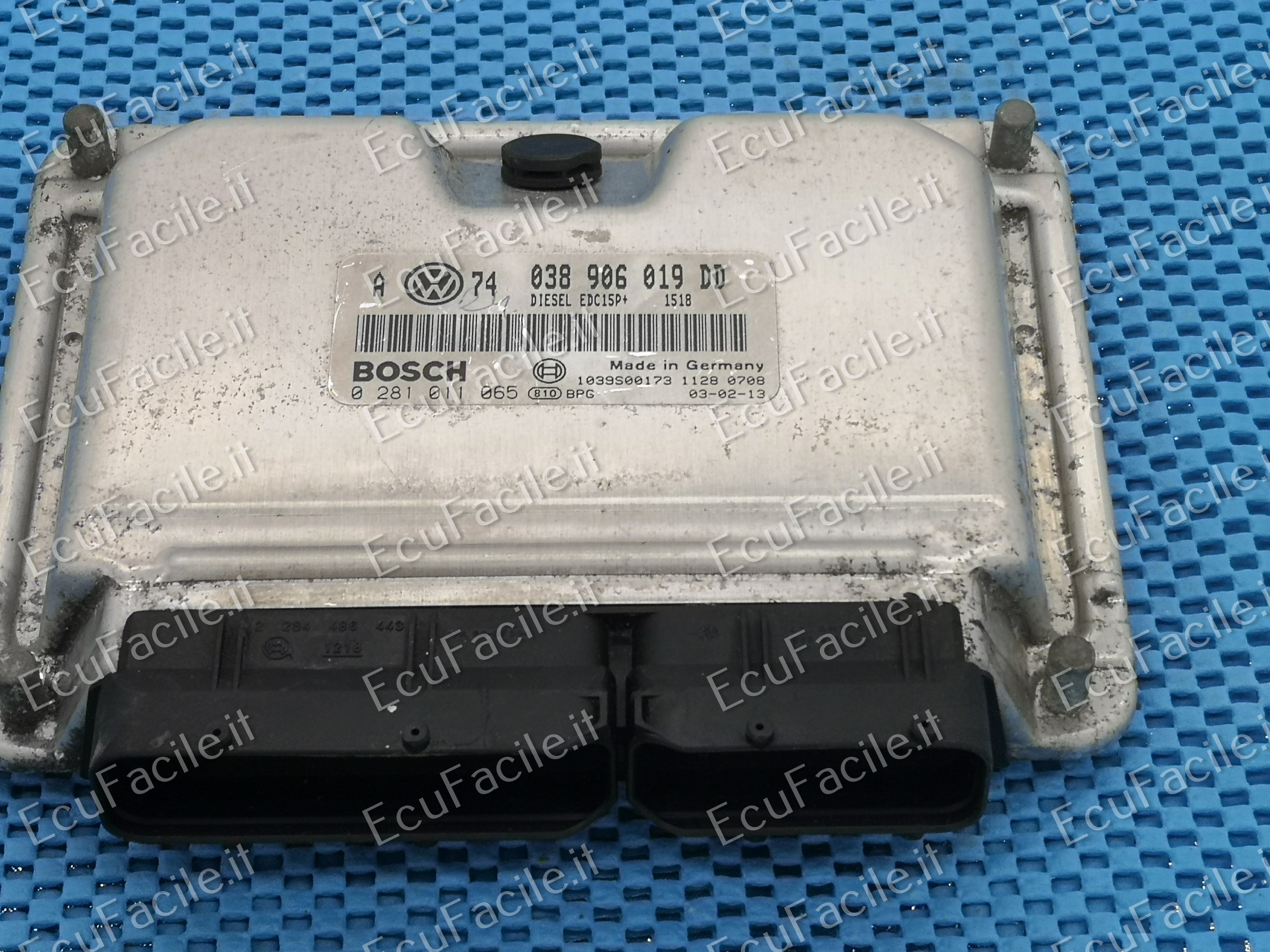 ECU VW VOLKSWAGEN GOLF BORA 1.9 0281011065 038906019DD edc15p+