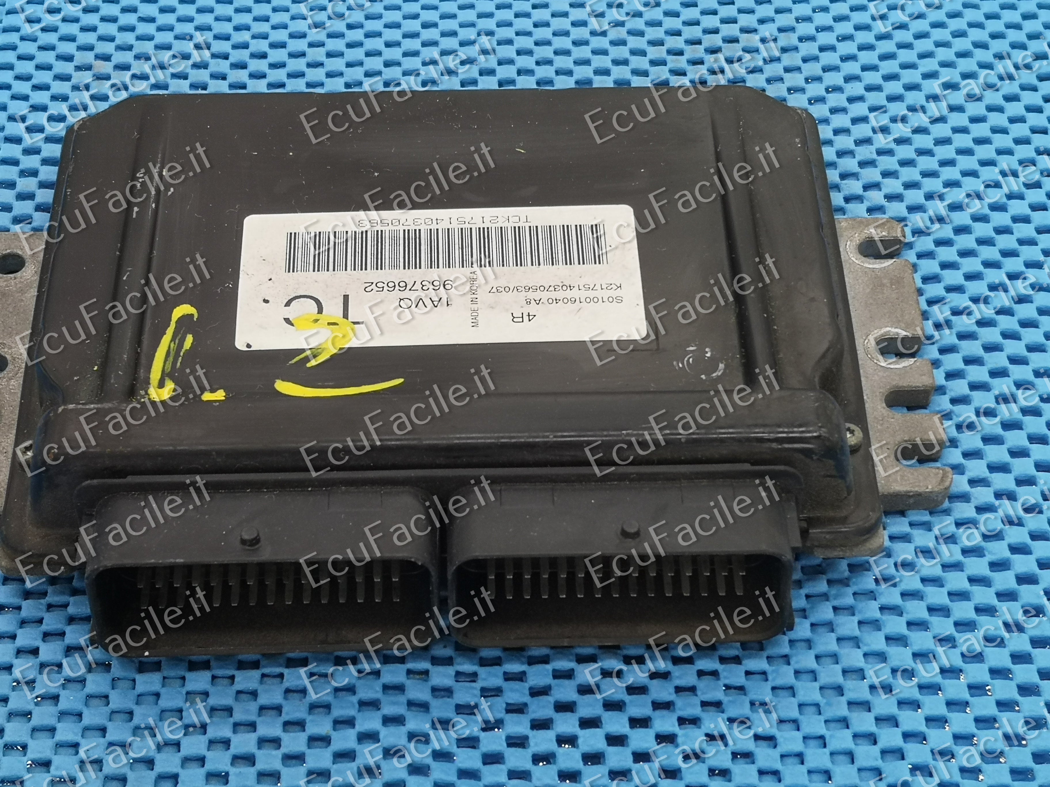 ECU Daewoo Kalos 96376652 1AVQ S010016040 A8 S010016040A8