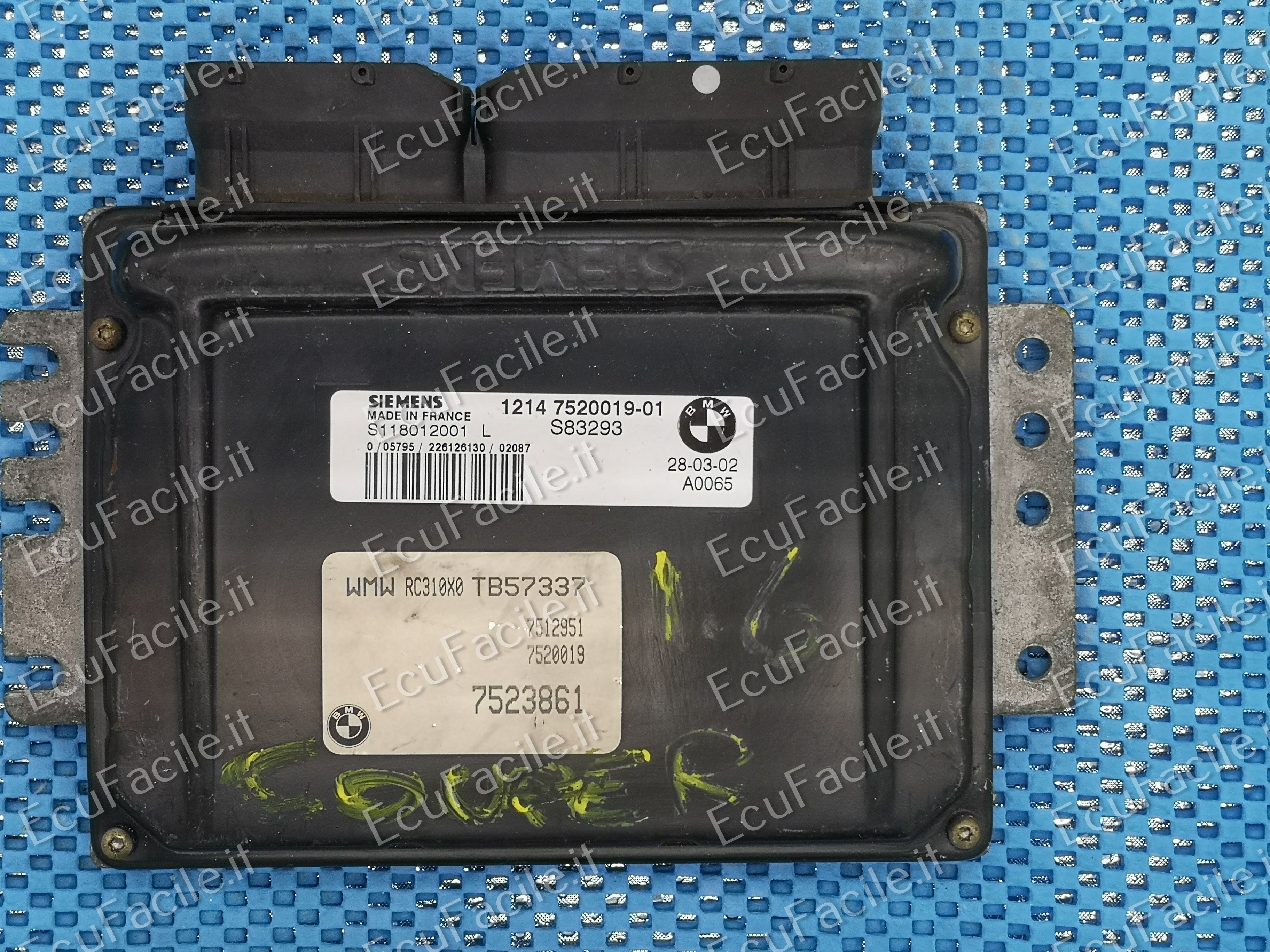 ECU S118012001N 12147527610-01 7542738 MINI Cooper