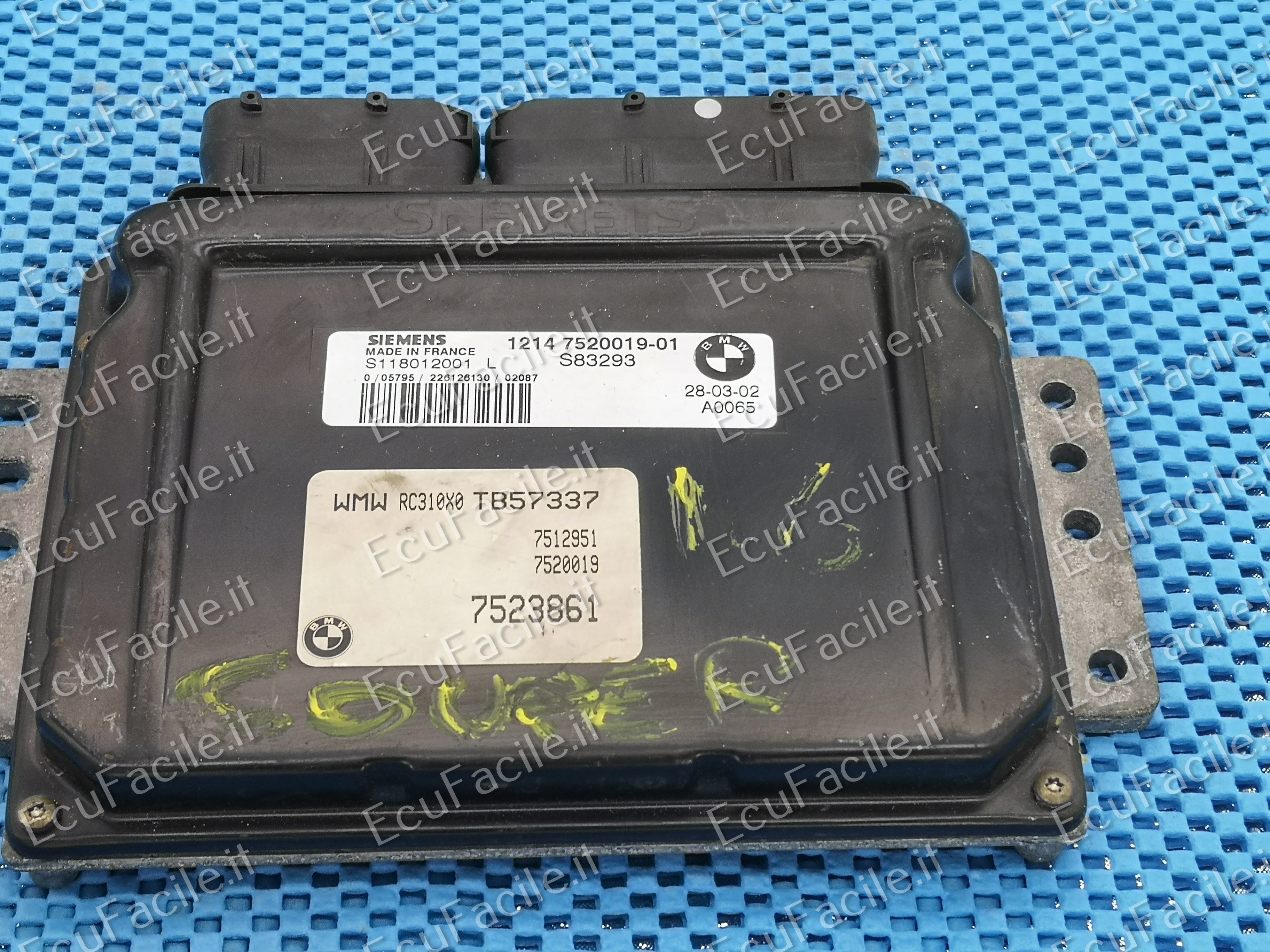 ECU S118012001N 12147527610-01 7542738 MINI Cooper