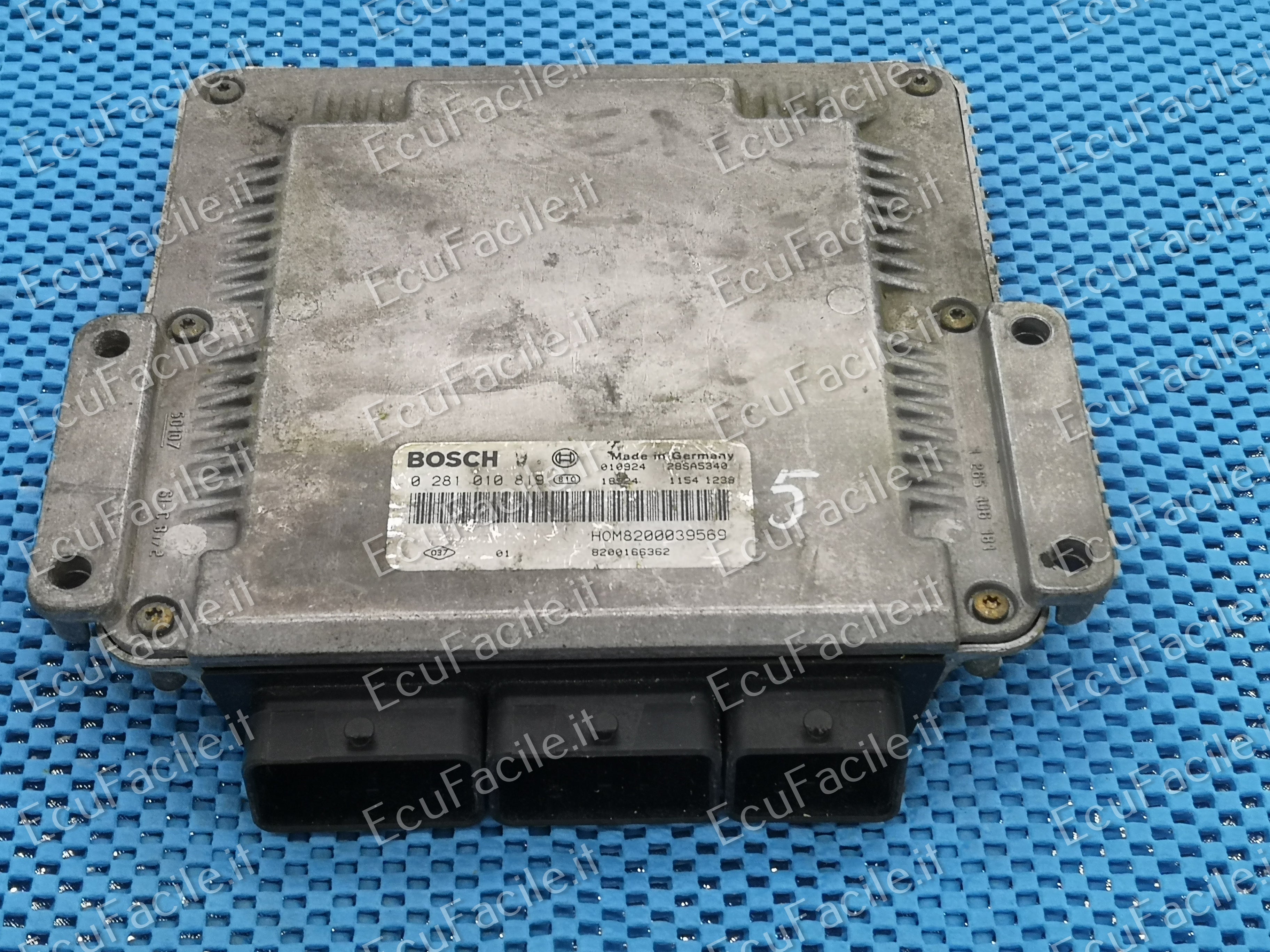 Ecu renault megane scenic 1.9 0281010819