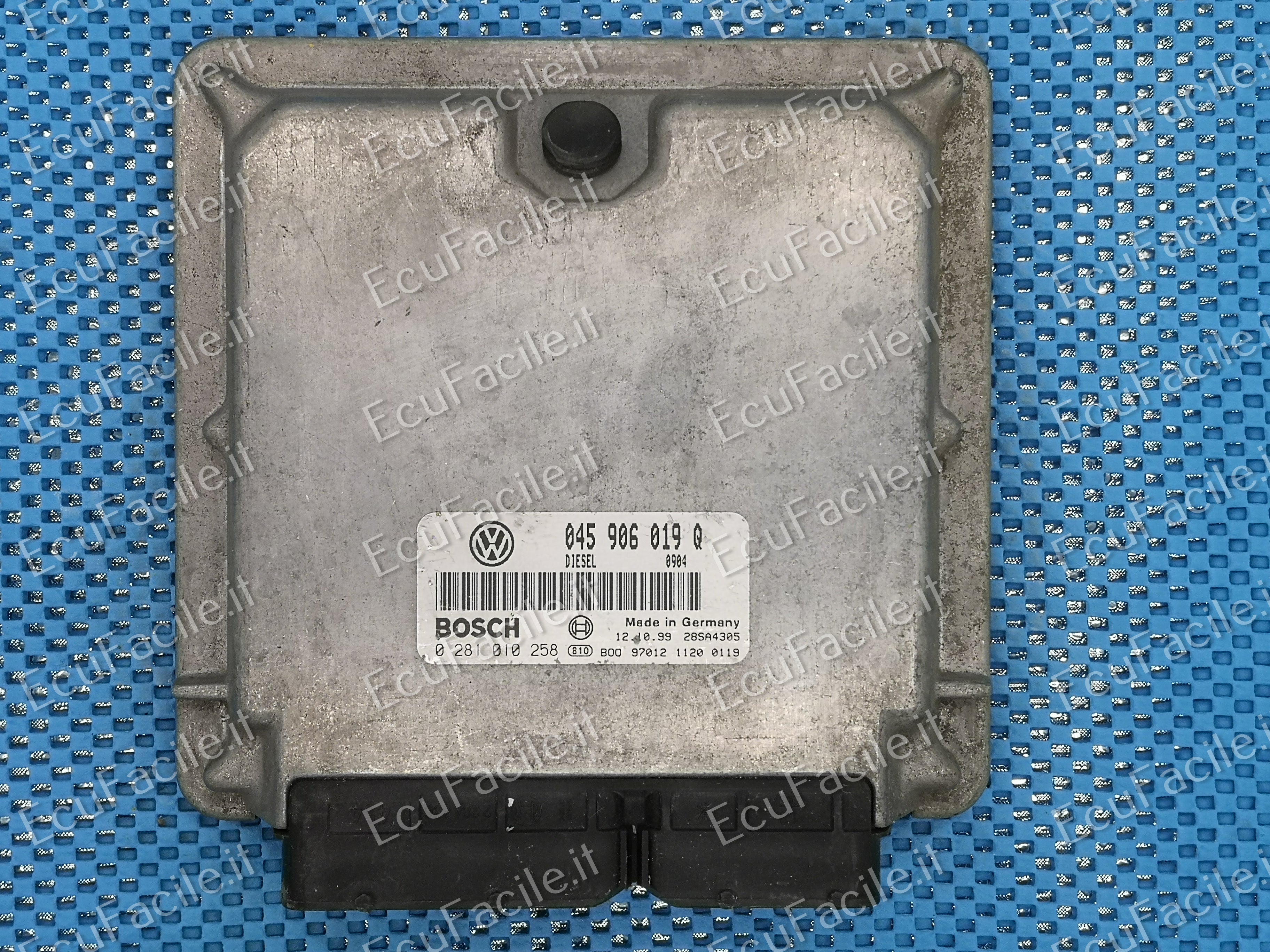 ECU VOLKSWAGEN LUPO 1.2 TDI 0281010258 045906019Q EDC15P-6.4.2