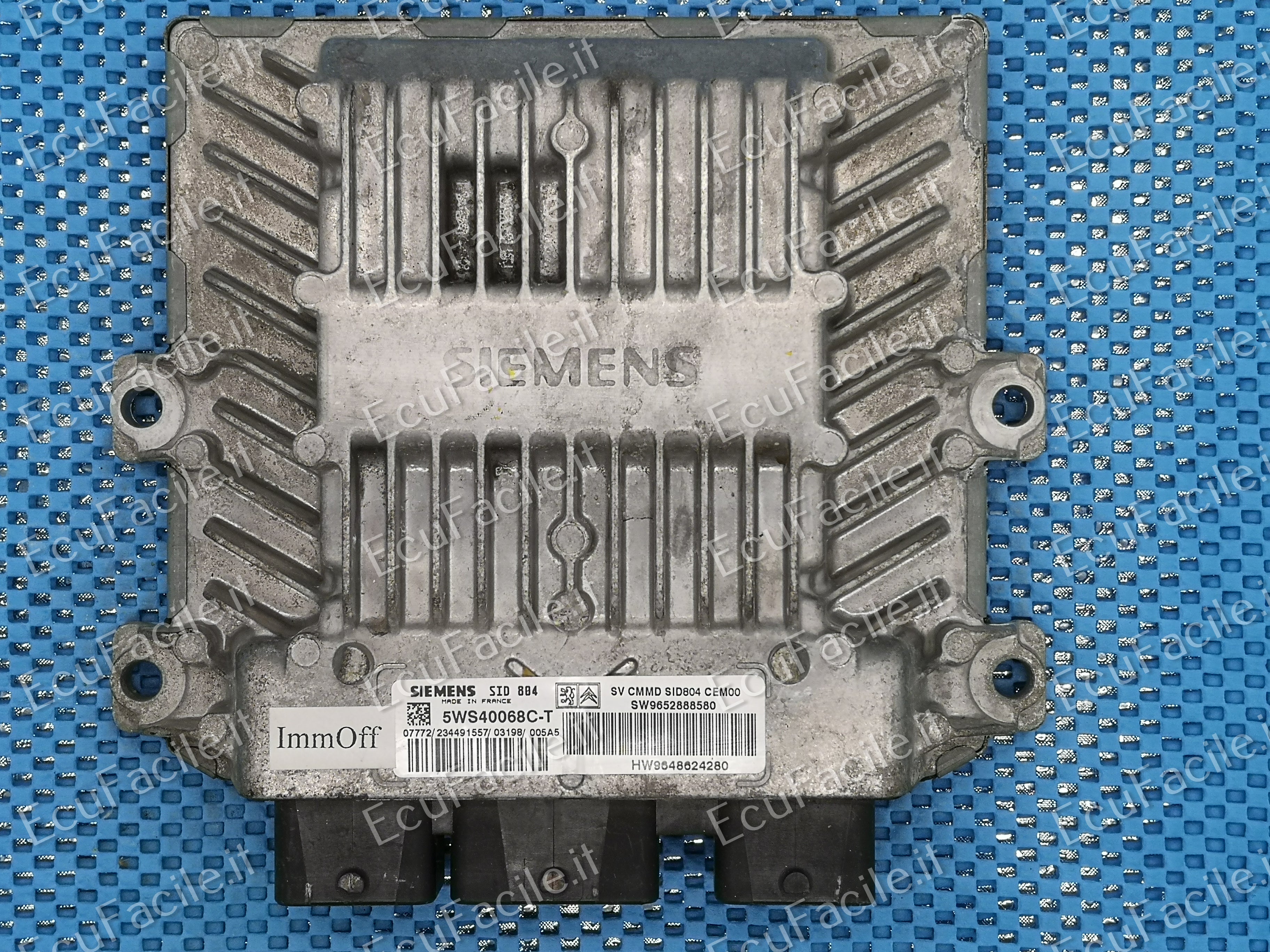 C3 1.4 HDI ECU 9652888580 9648624280 5WS40068C-T SID804