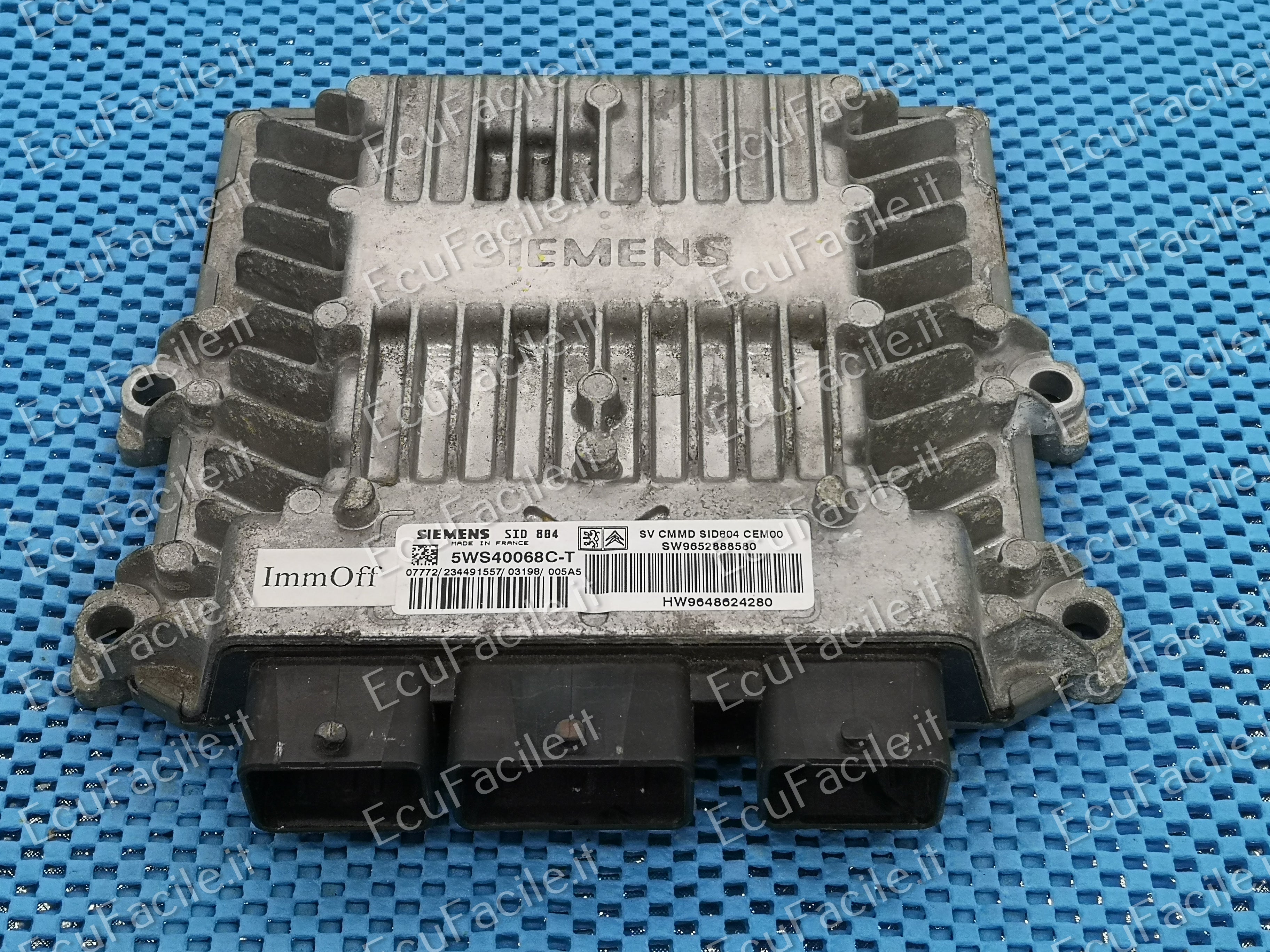 C3 1.4 HDI ECU 9652888580 9648624280 5WS40068C-T SID804