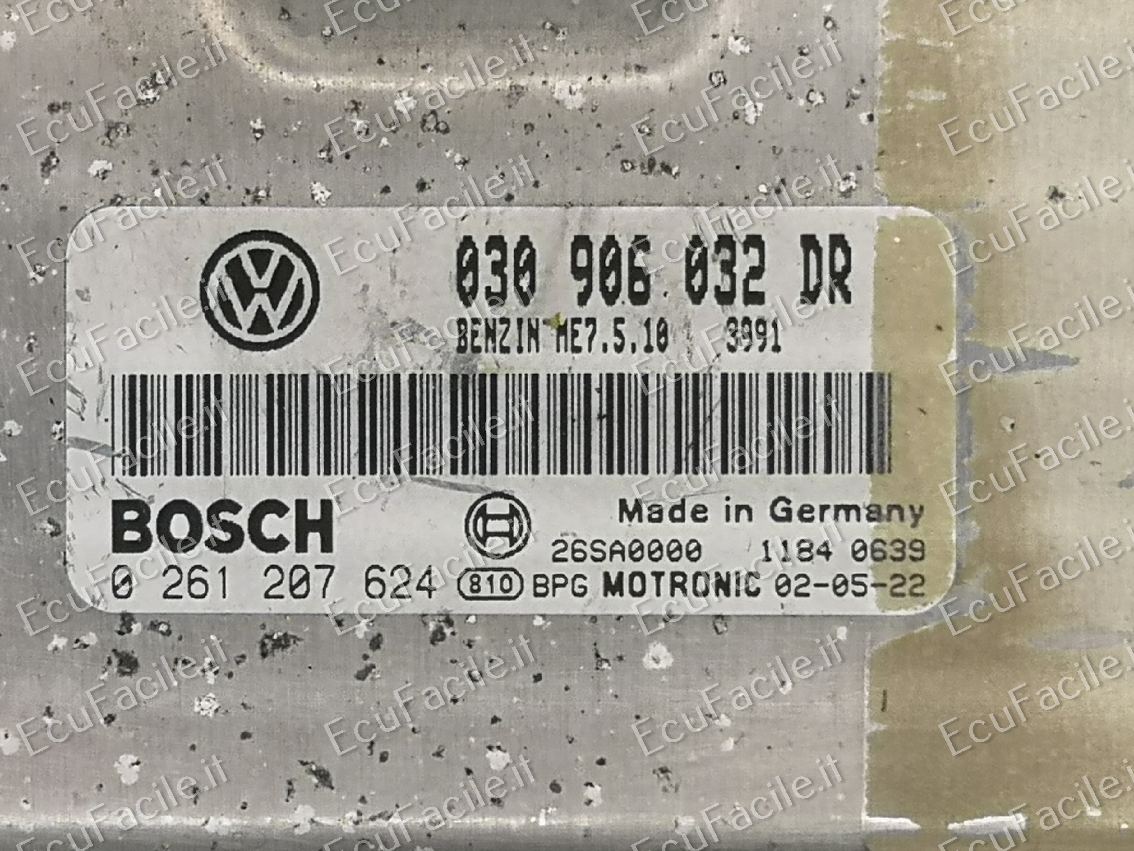 ECU CENTRALINA SEAT AROSA 0281207624 030906032DR ME7.5.10