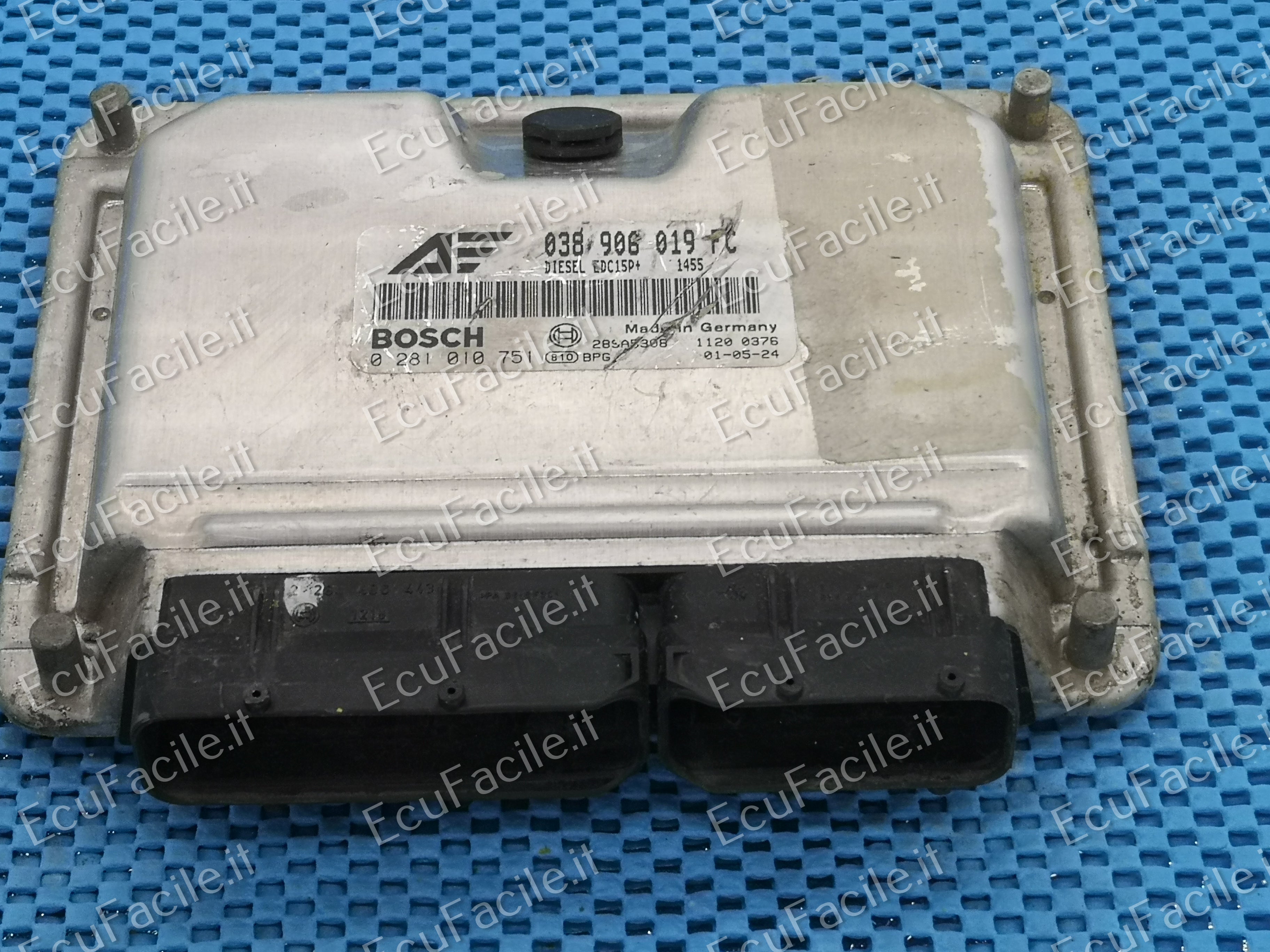 ECU VW SHARAN ALHAMBRA 1.9 TDI 038906019FC 0281010751 EDC 15P+ 22.3.2