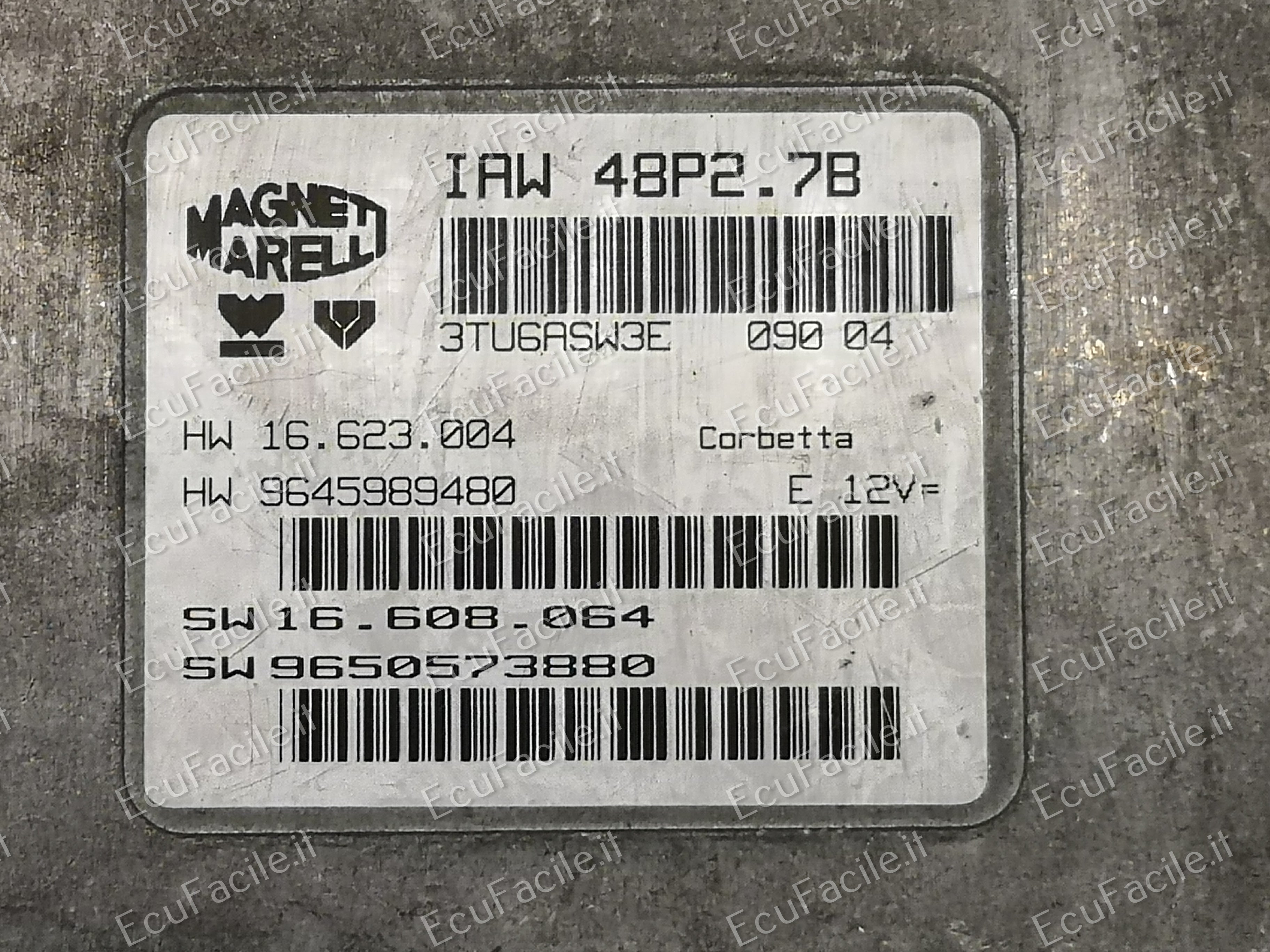 ECU IAW 48P2.7B 3TU6ASW3E 090 04