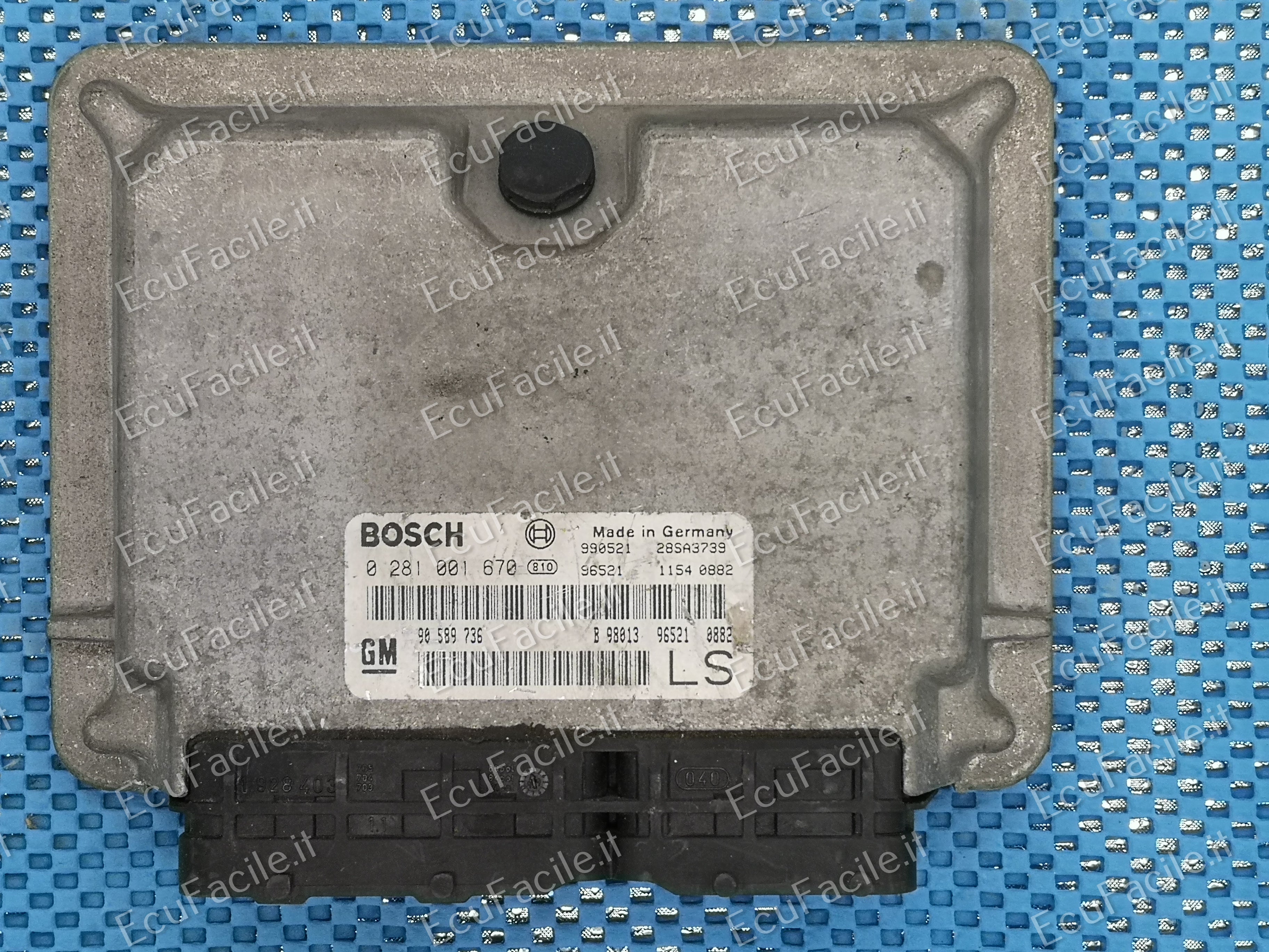 ECU OPEL ASTRA G 0281001670 EDC15M17 7.1 90589736