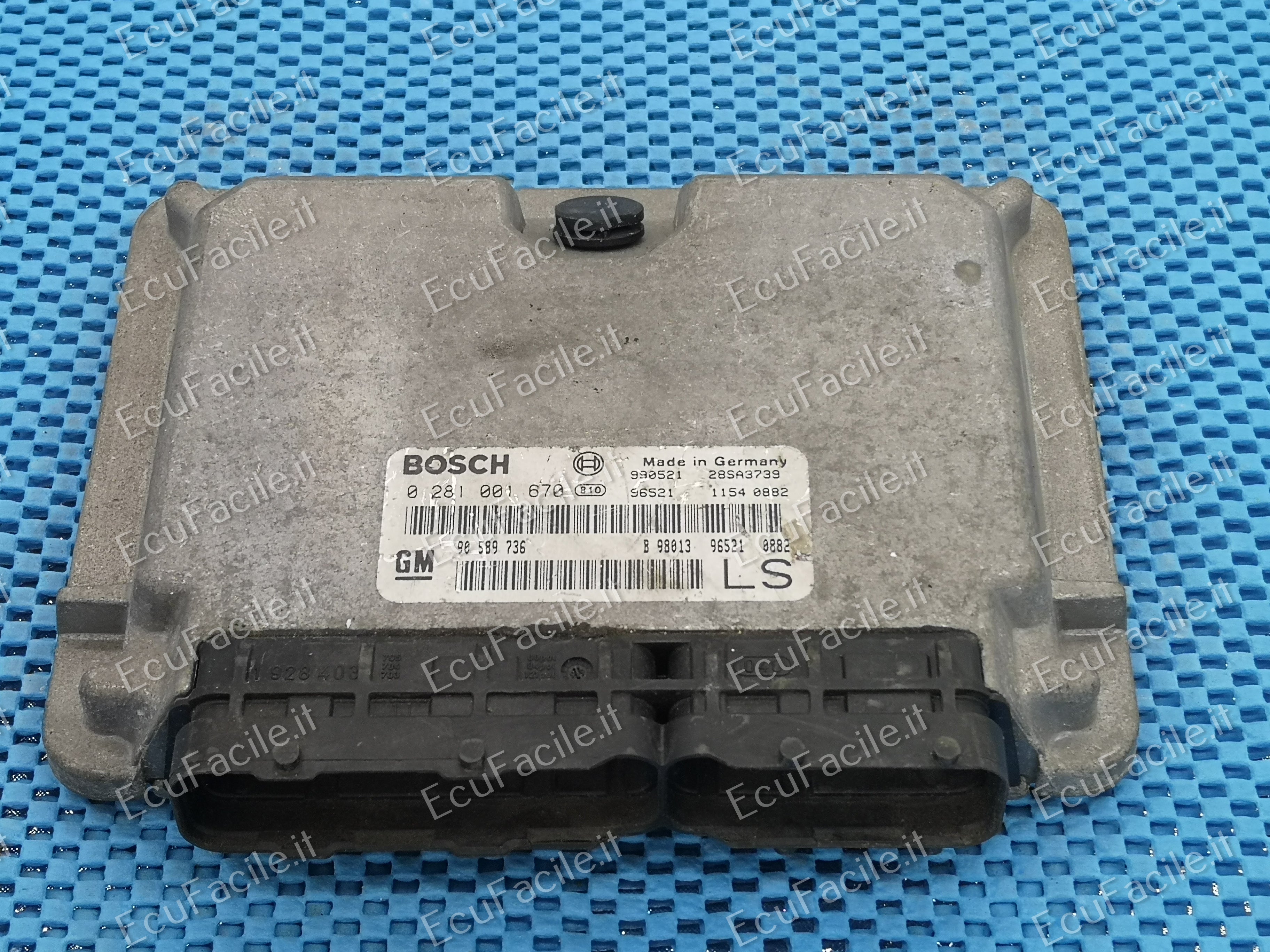 ECU OPEL ASTRA G 0281001670 EDC15M17 7.1 90589736