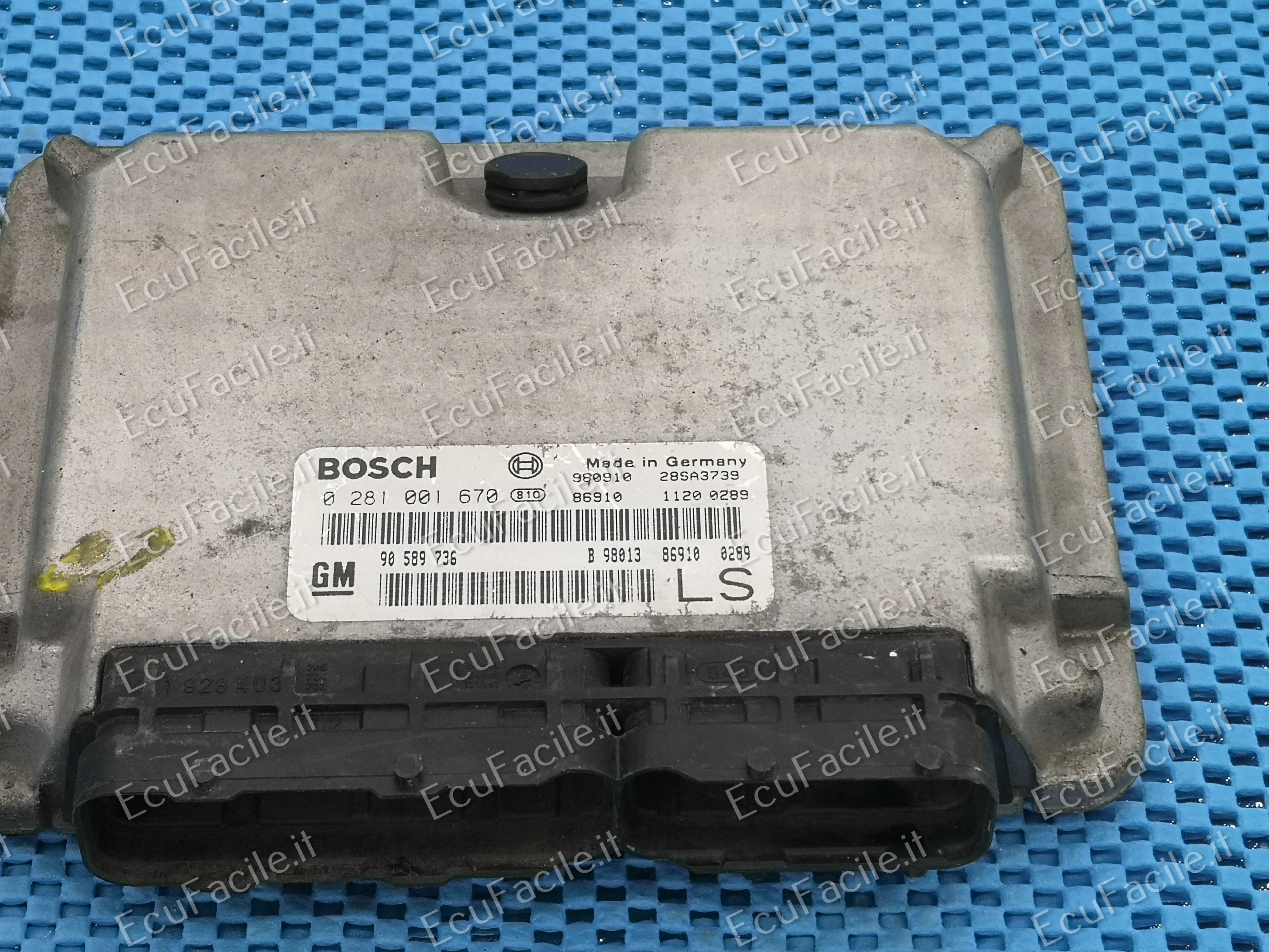 ECU OPEL ASTRA G 0281001670 EDC15M17 7.1 90589736