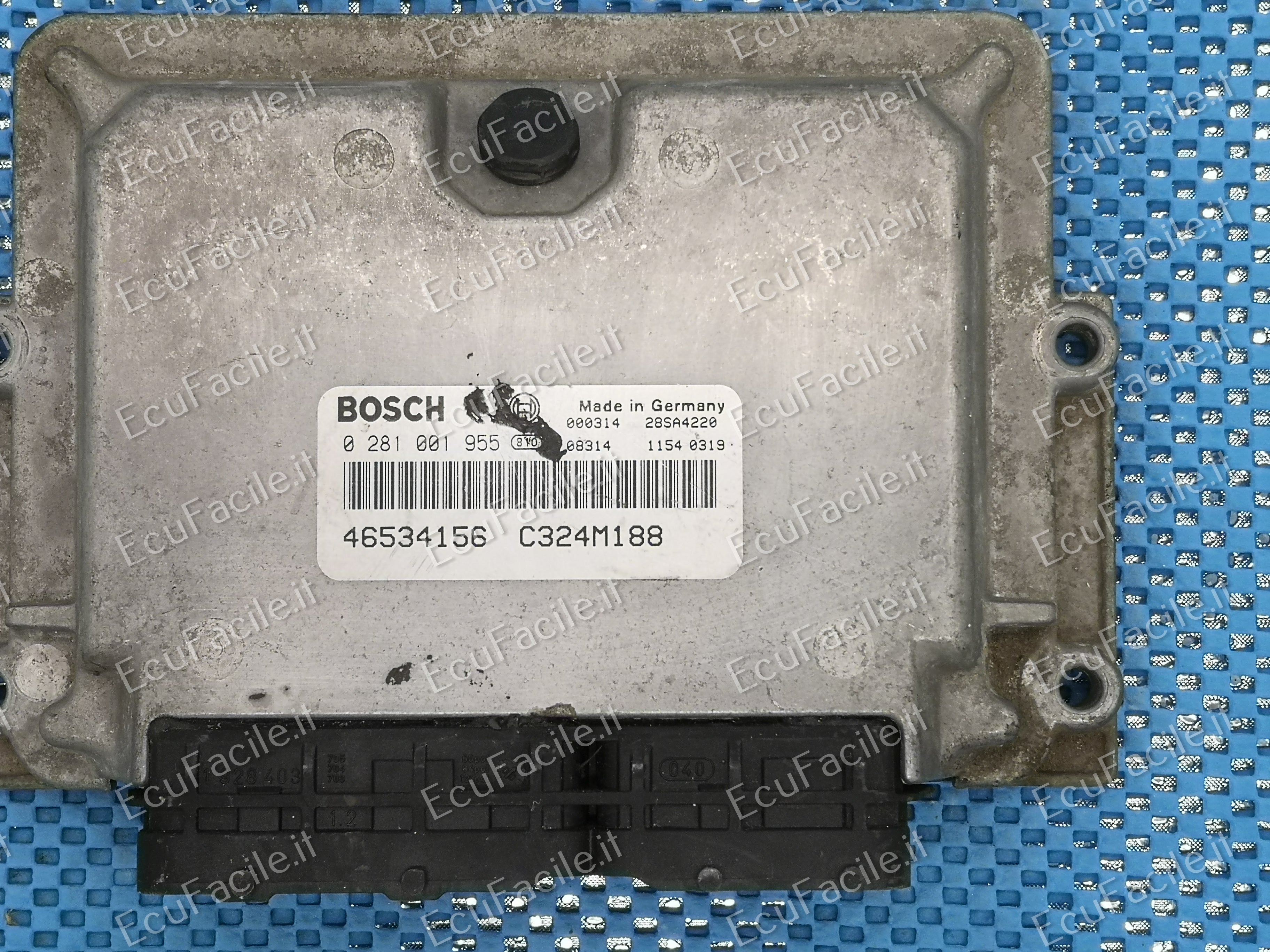 ECU CENTRALINA FIAT PUNTO 1.9 0281001955 EDC 15C7-2.1 46789433