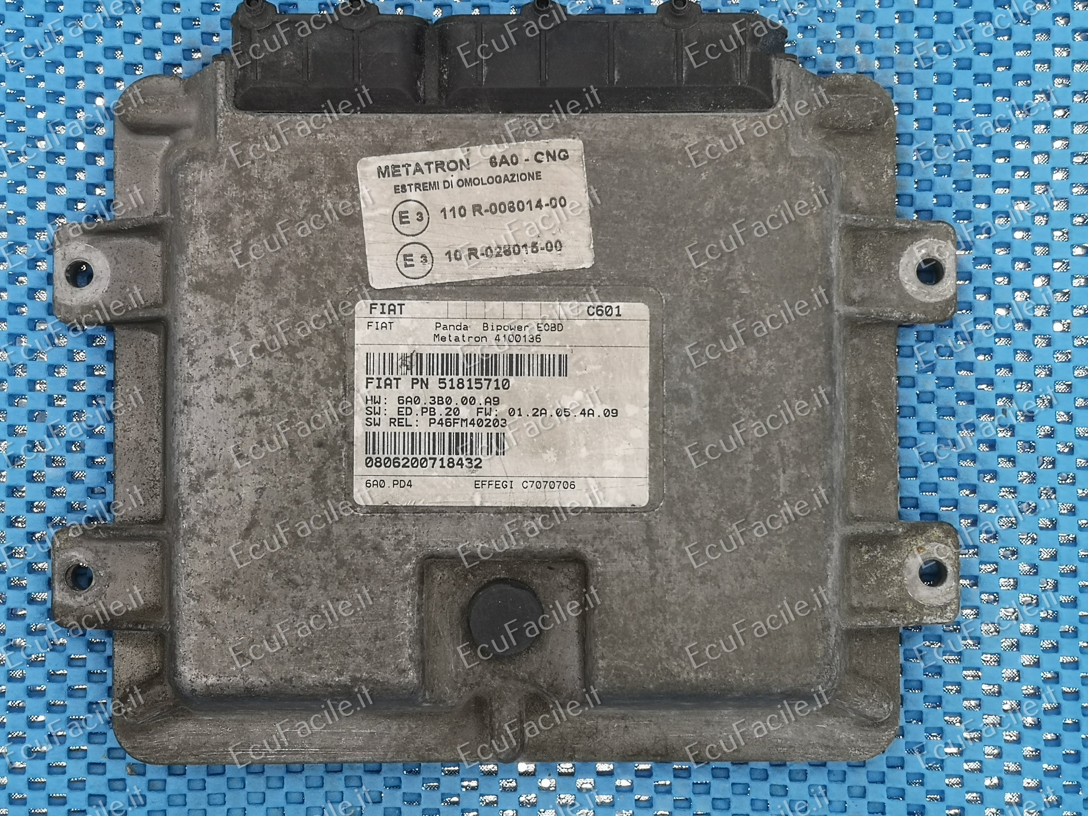 Ecu metatron fiat panda punto bipower 51815710 4100136