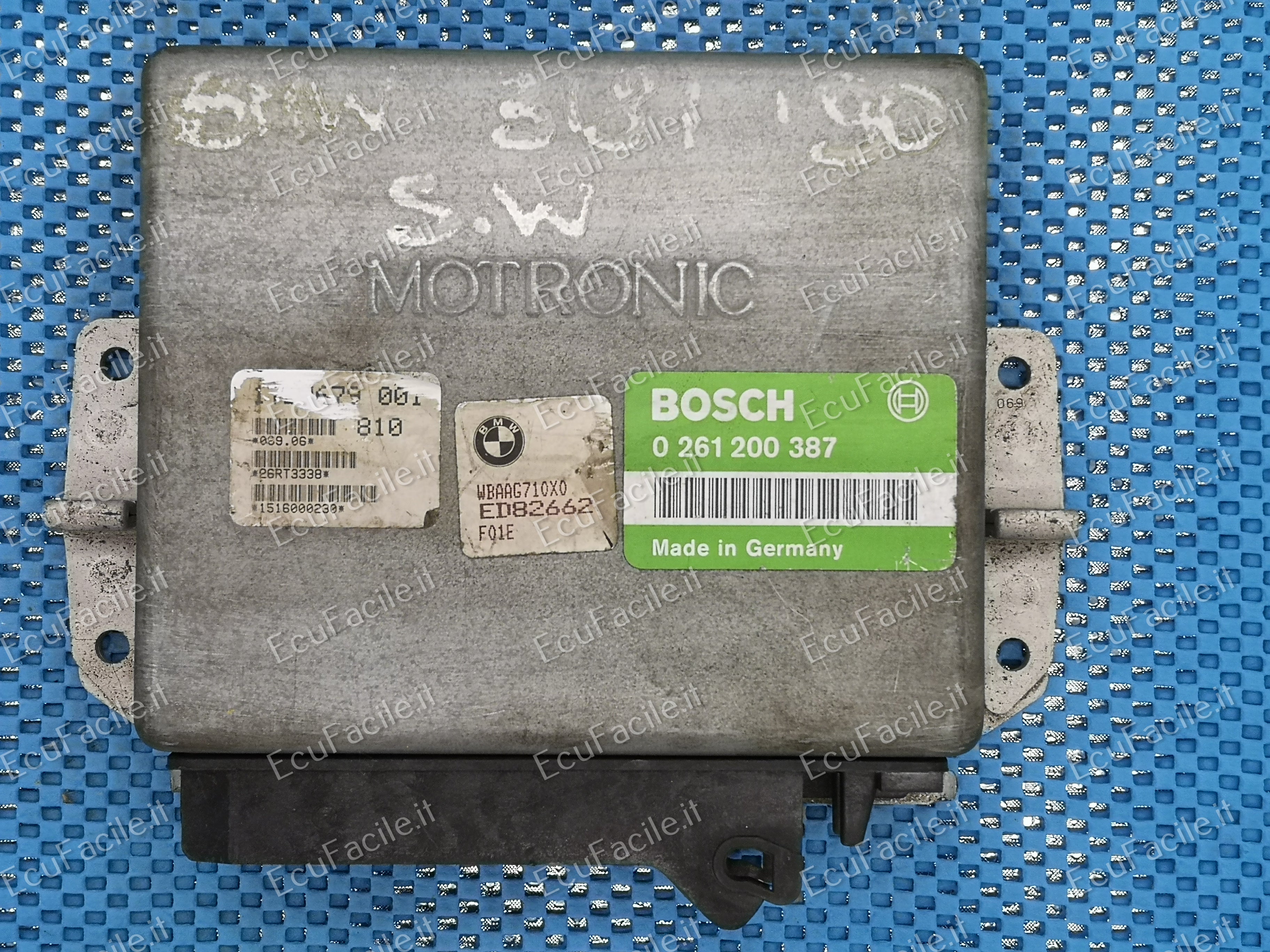 ECU CENTRALINA MOTORE BMW E30 E34 0261200387 1727679 M 1.3.