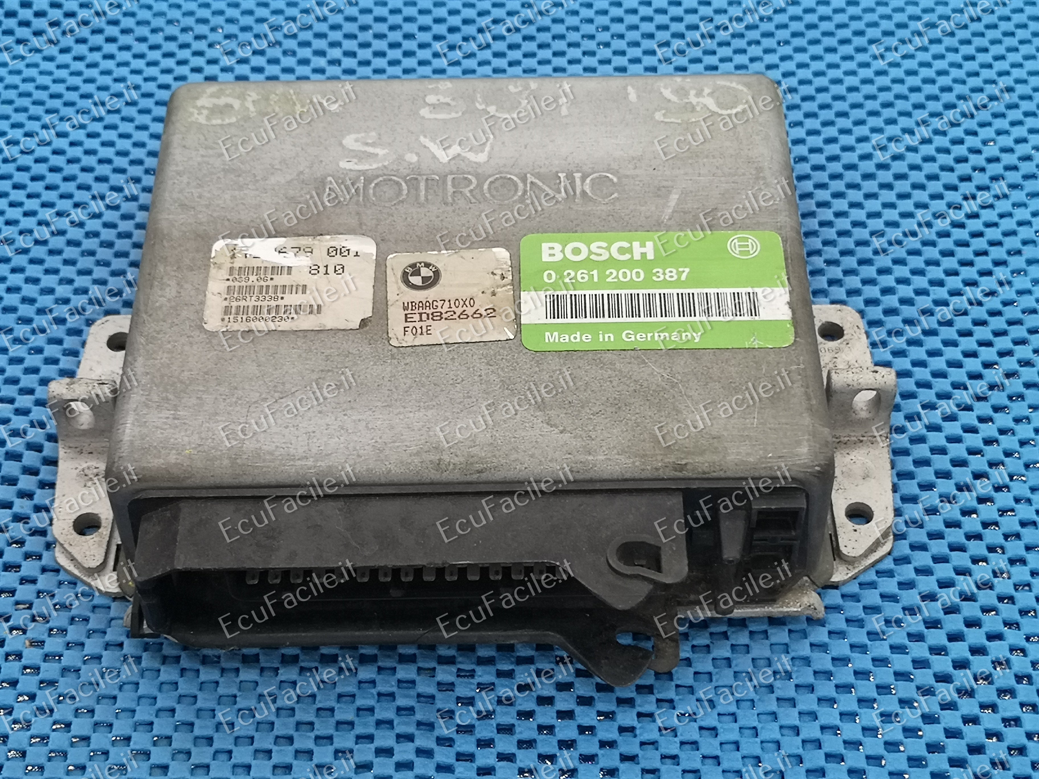 ECU CENTRALINA MOTORE BMW E30 E34 0261200387 1727679 M 1.3.