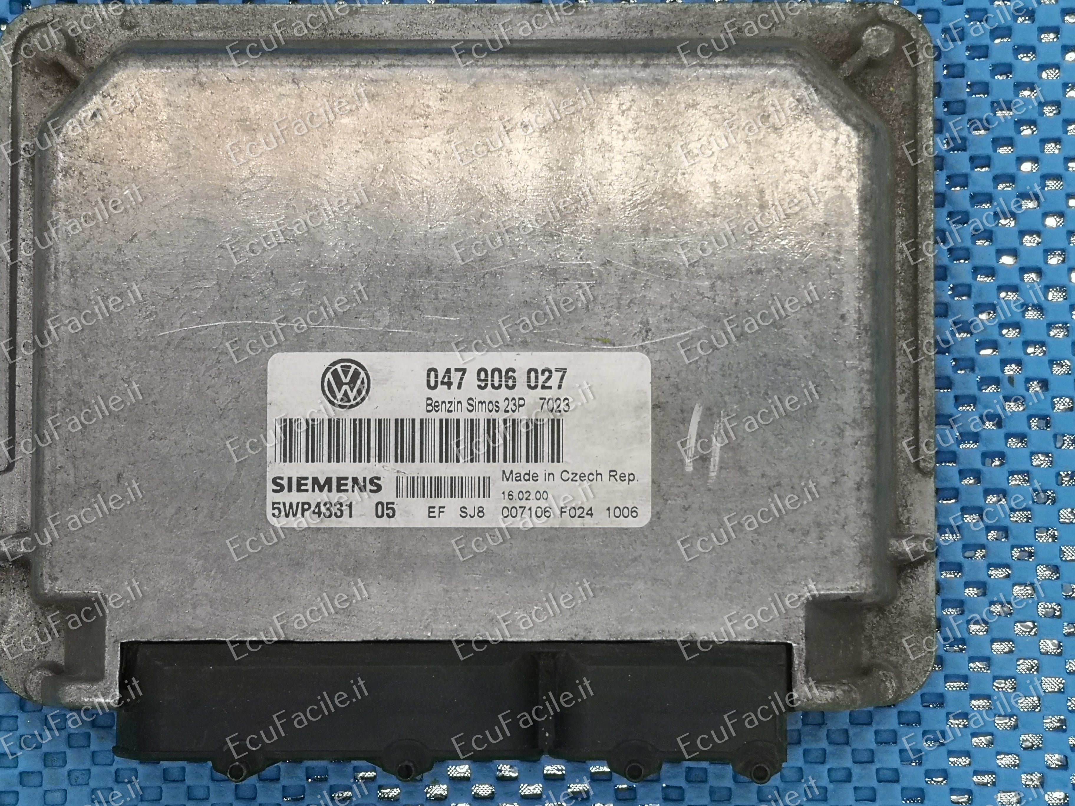 ECU LUPO 1.0 047906027 SIEMENS 5WP433102 5WP433104 5WP433105