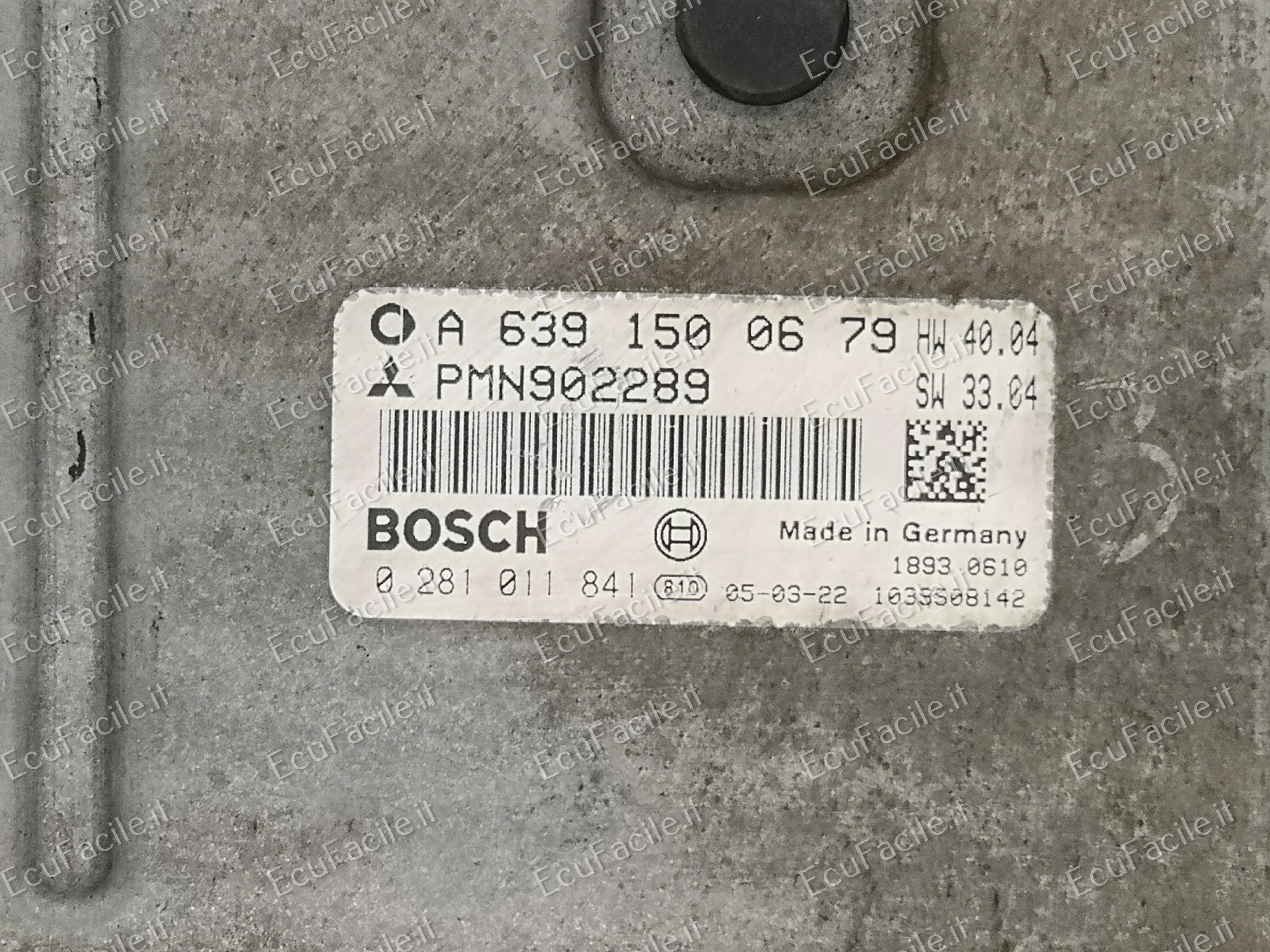 ECU SMART FORFOUR MITSUBISHI 1.5 A6391500479 0281011841 EDG16C33-4.21