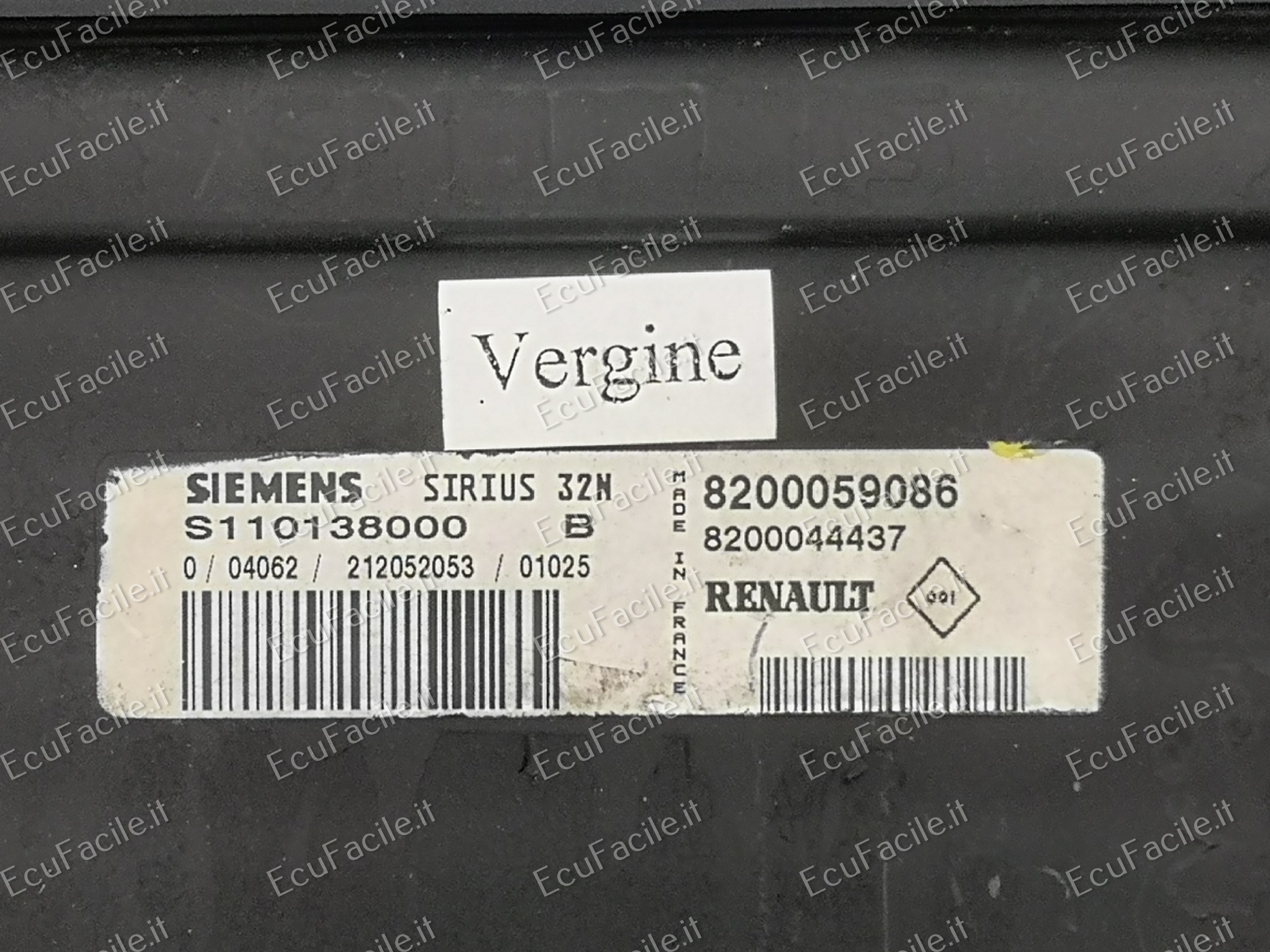 ECU RENAULT 1.6 S110138000B 8200059086 8200044437 SIRIUS 32N