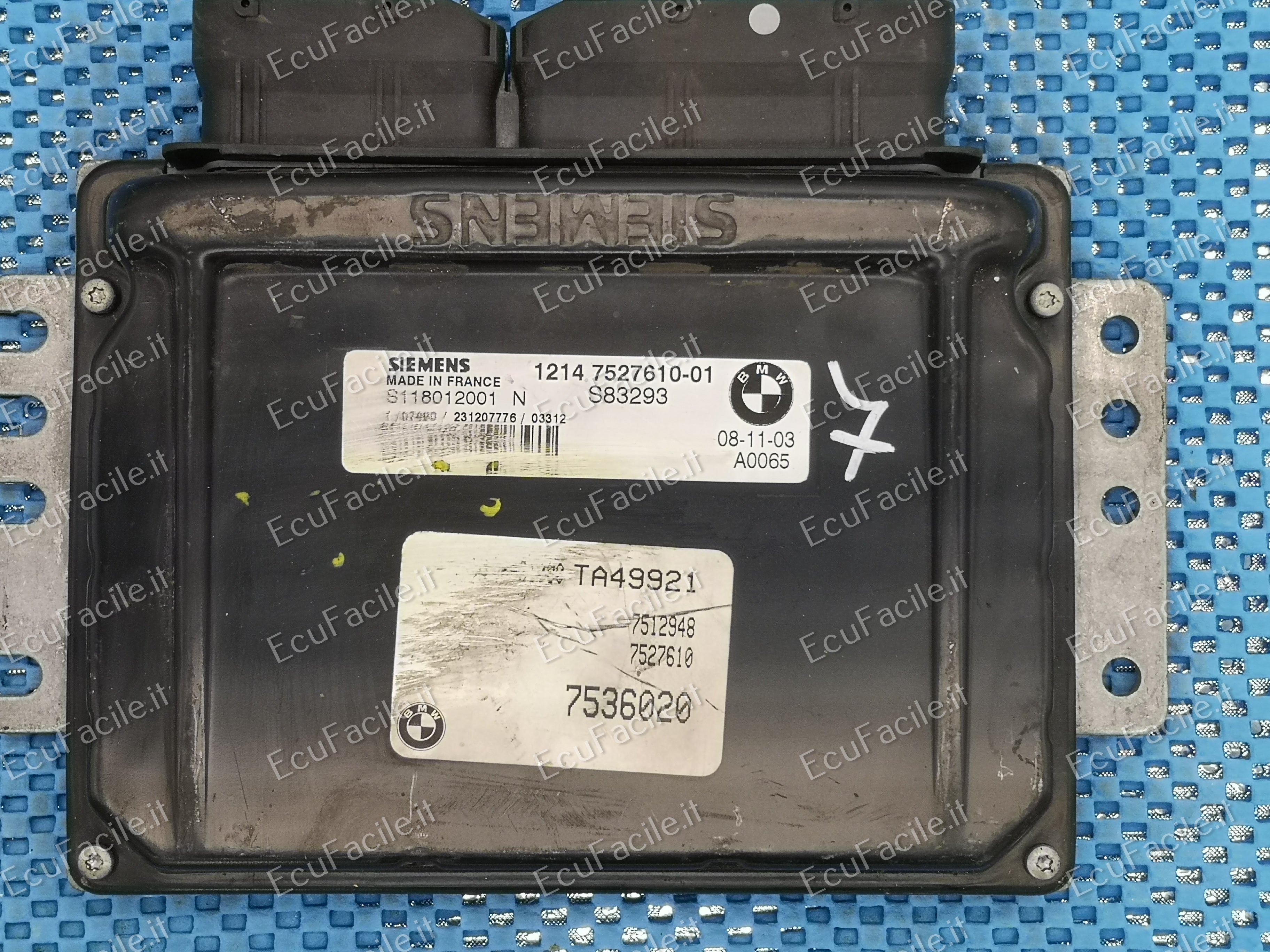 ECU S118012001N 12147527610-01 7542738 MINI Cooper
