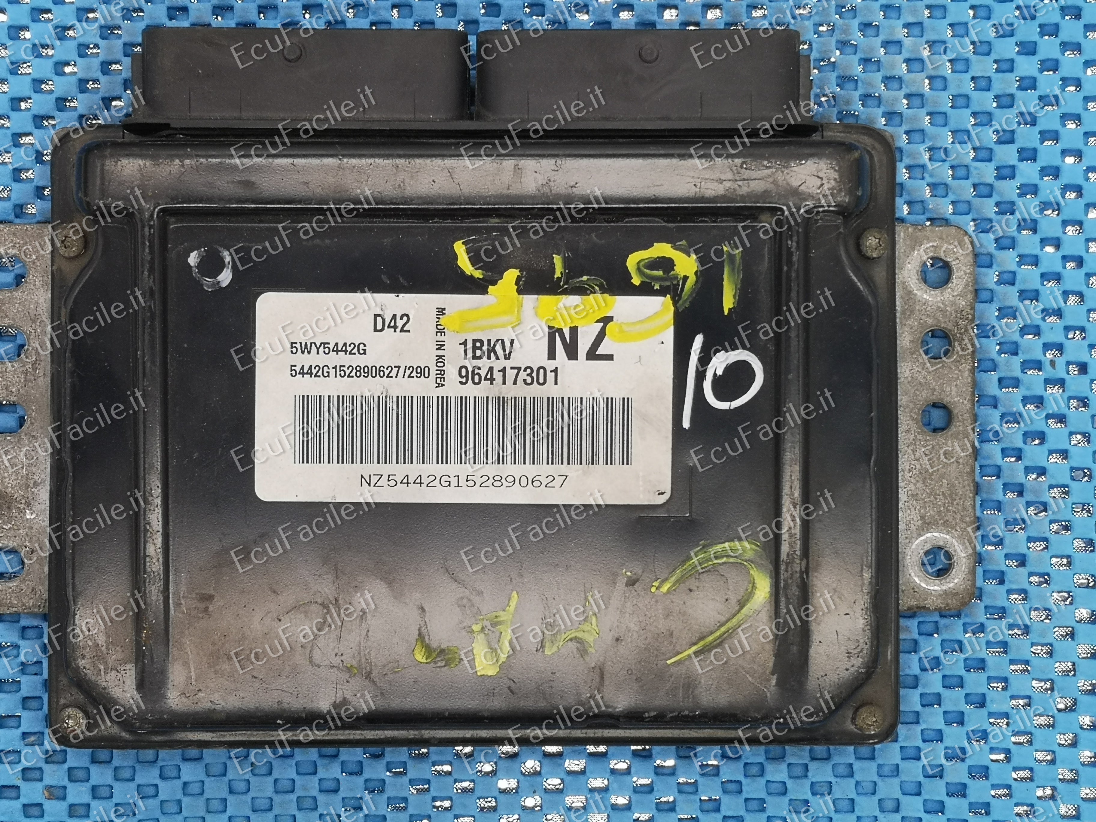 ECU Chevrolet Matiz 1.0 8v Sirius D4-5WY5442E 96417301 1BKV NZ