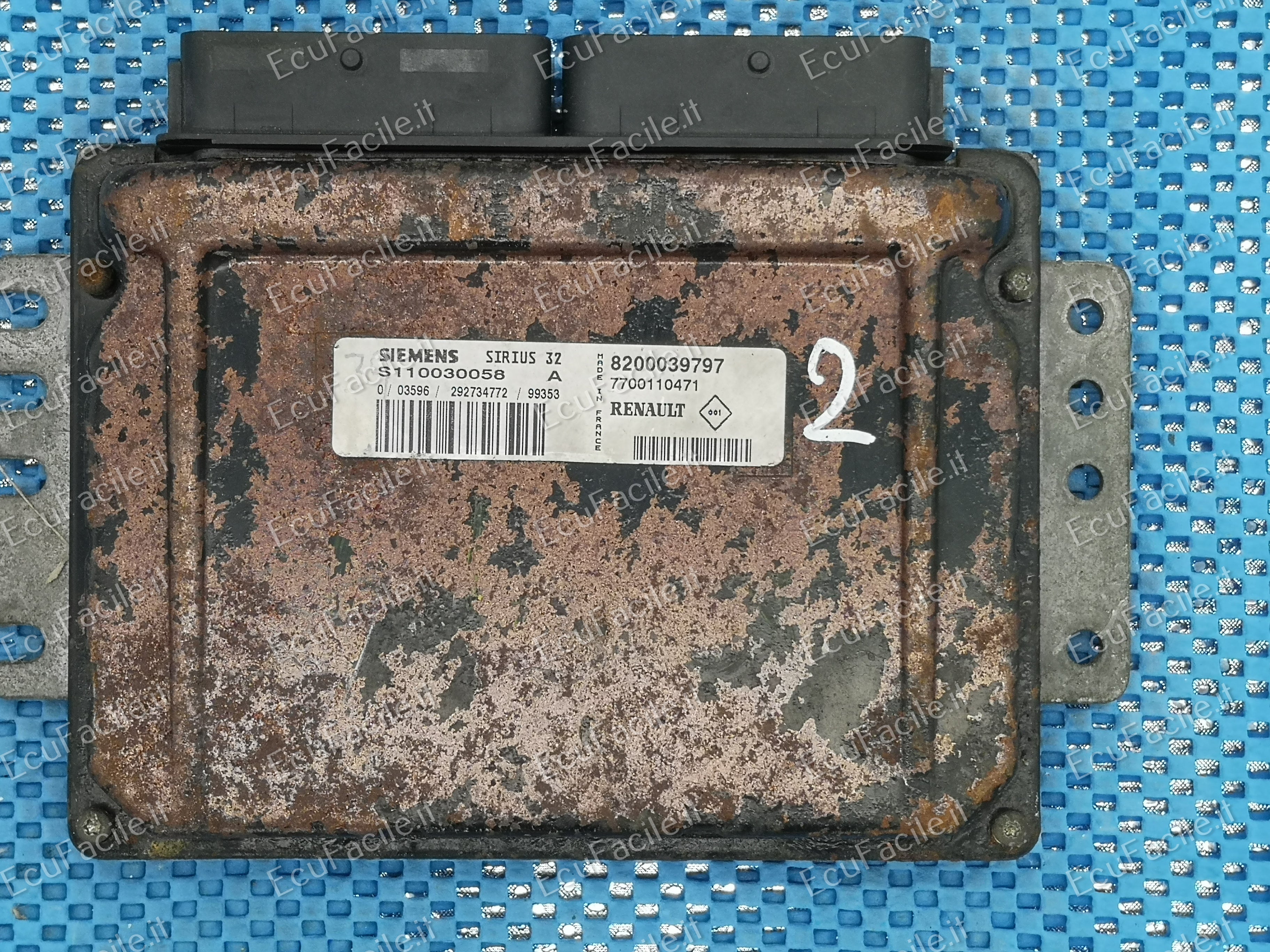 ECU CLIO 1.4 16V SIRIUS 32 S110030058A 8200039797 / 7700110471